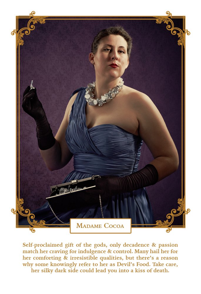 Madame Cocoa, Cooking School Murders Series, Digital photography design, 2014