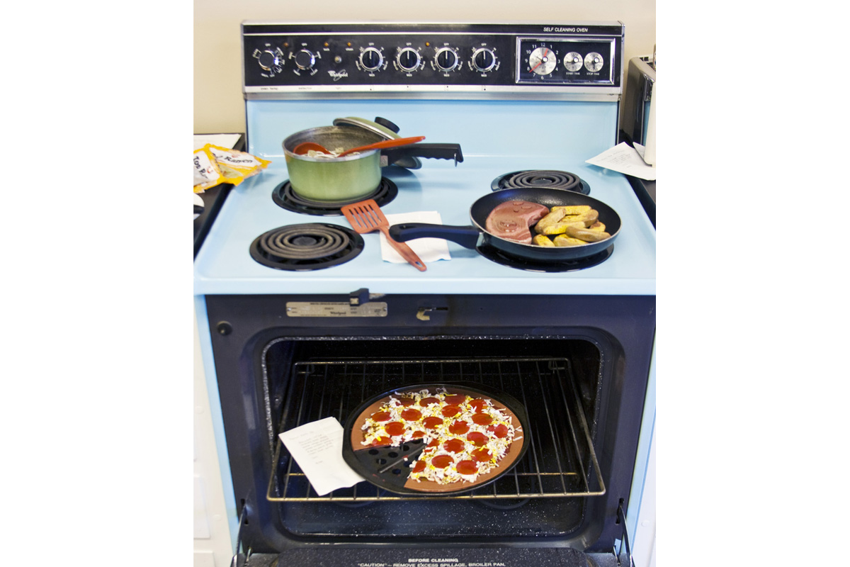 Quick Eats, Food For Thought Series, Mixed media installation, 2011