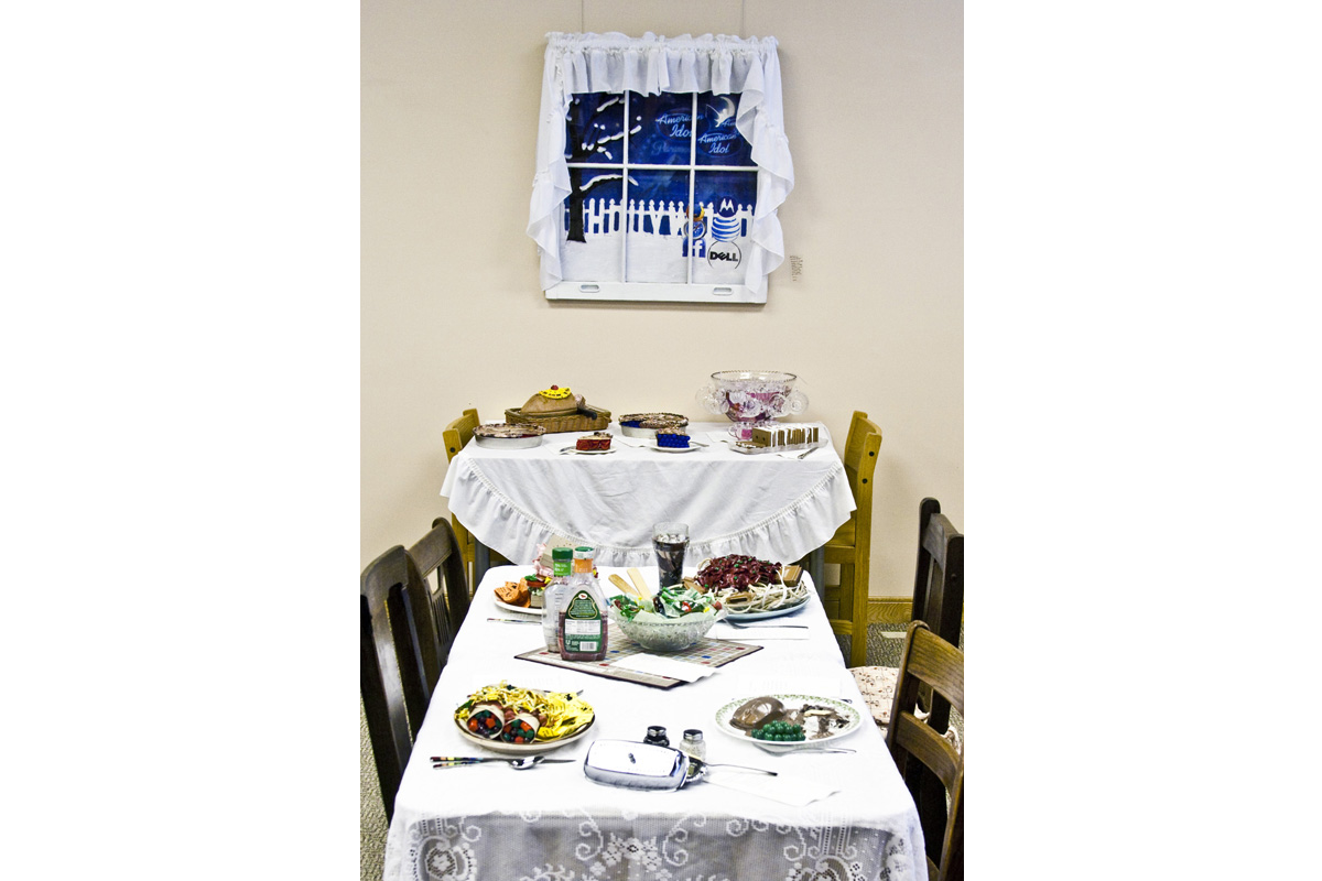 Dining Room, Food For Thought Series, Mixed media installation, 2013