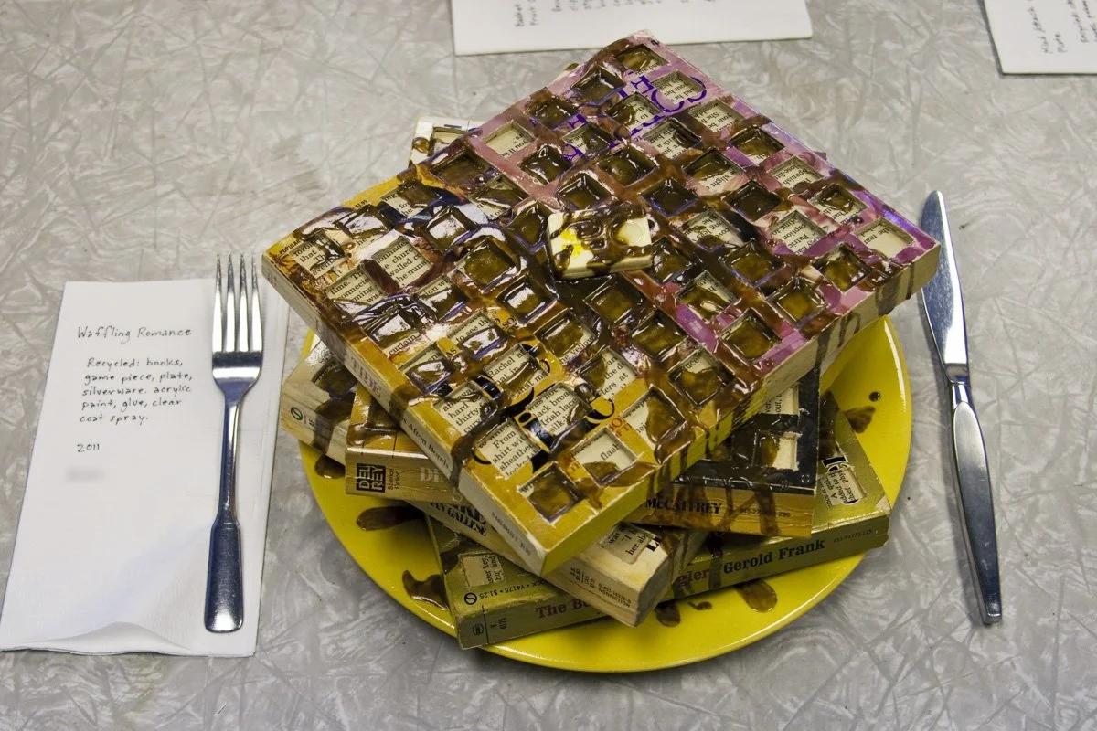 Waffling Romance, Food For Thought Series, Mixed media installation, 2011