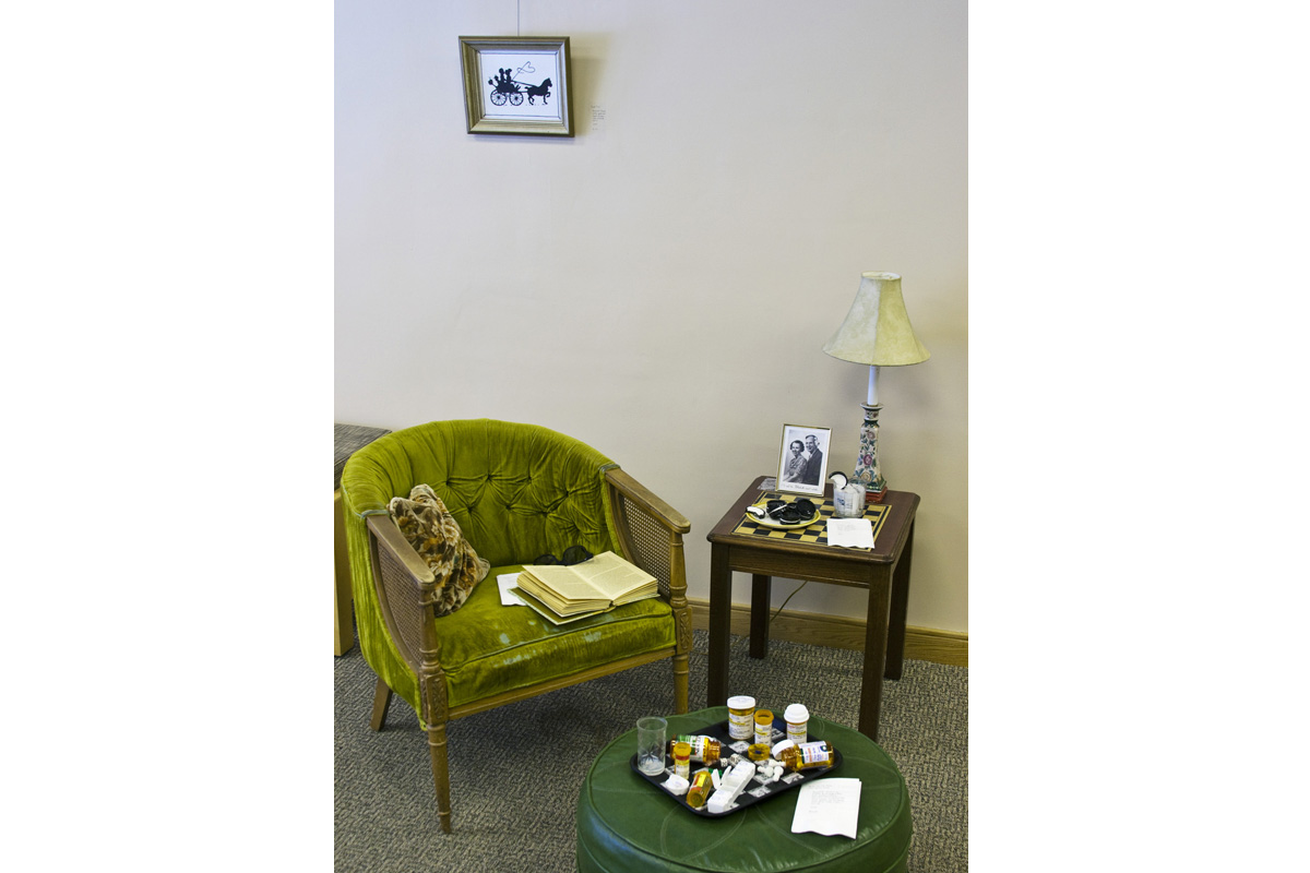 Reading Nook, Food For Thought Series, Mixed media installation, 2013