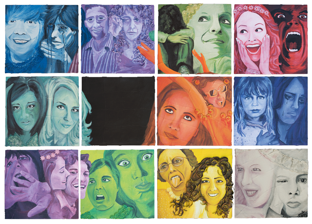 The Colors of Emotion Series, Latex on fabric, 2009