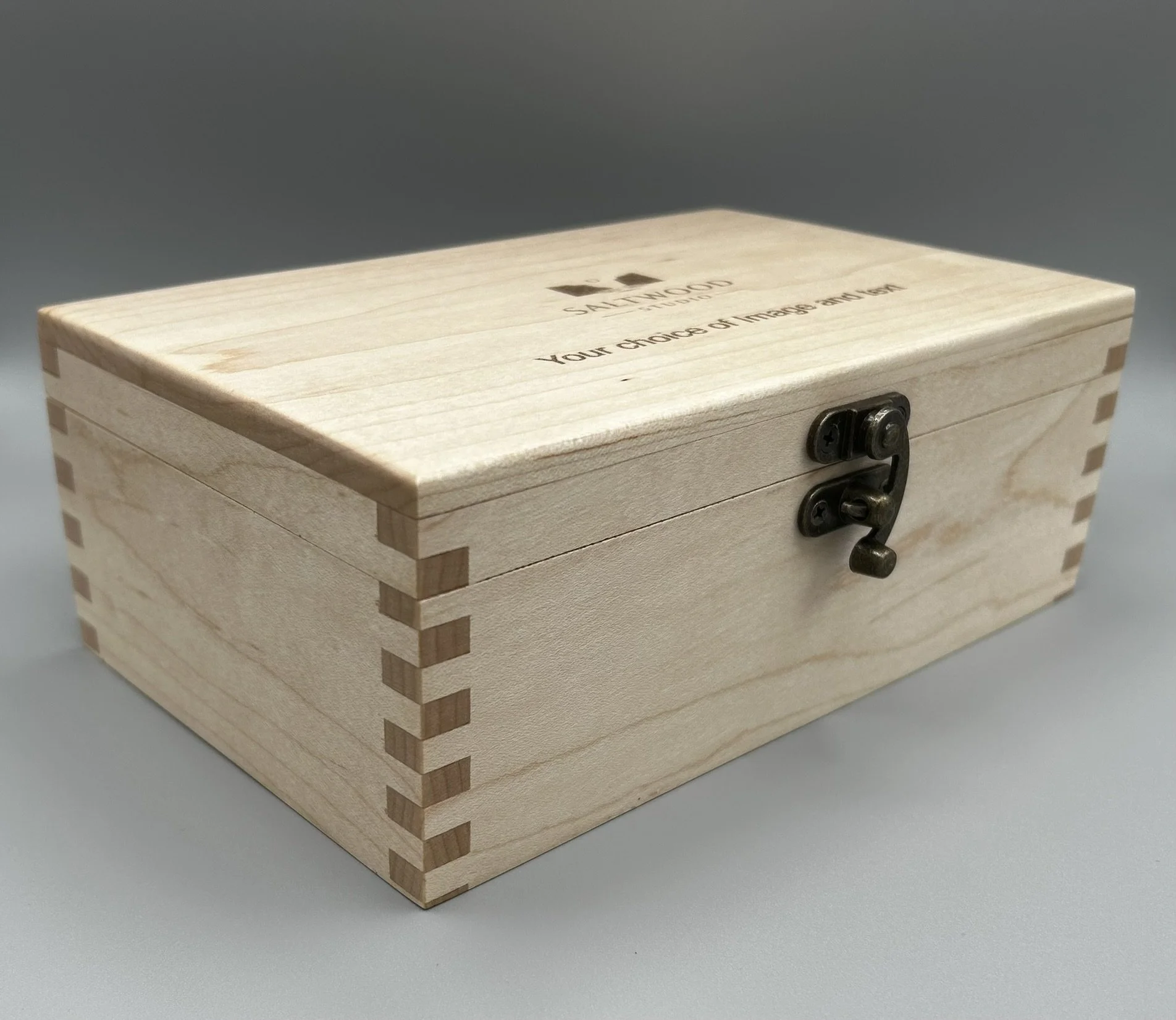 Solid Maple Engraved Keepsake Box