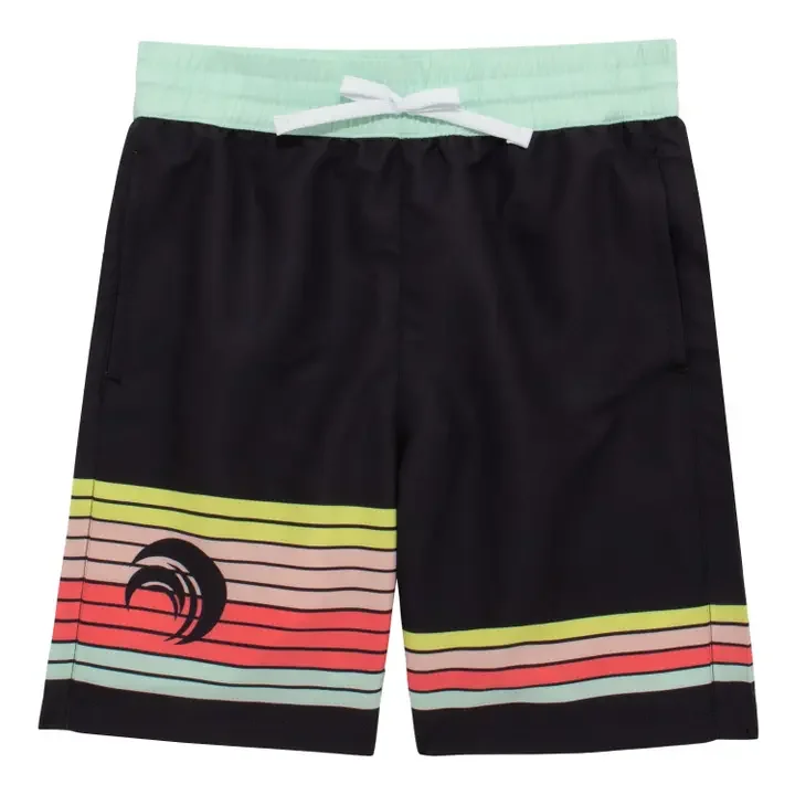 Boys Multi Stripe Swim Trunk