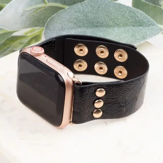 Snake, Rattle, & Roll 38/40 Leather Smart Watch Band