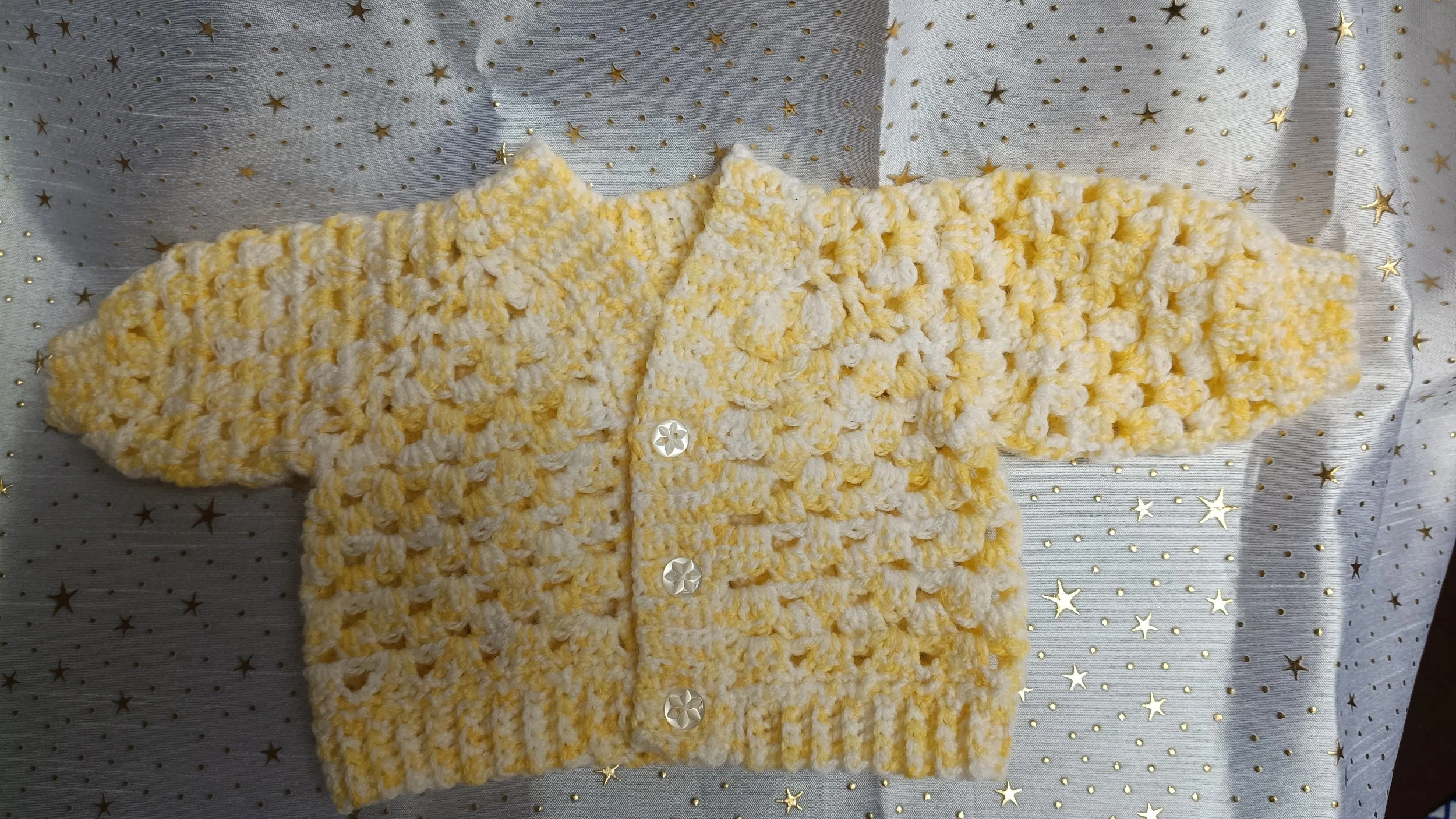 lemon peel granny cardigan