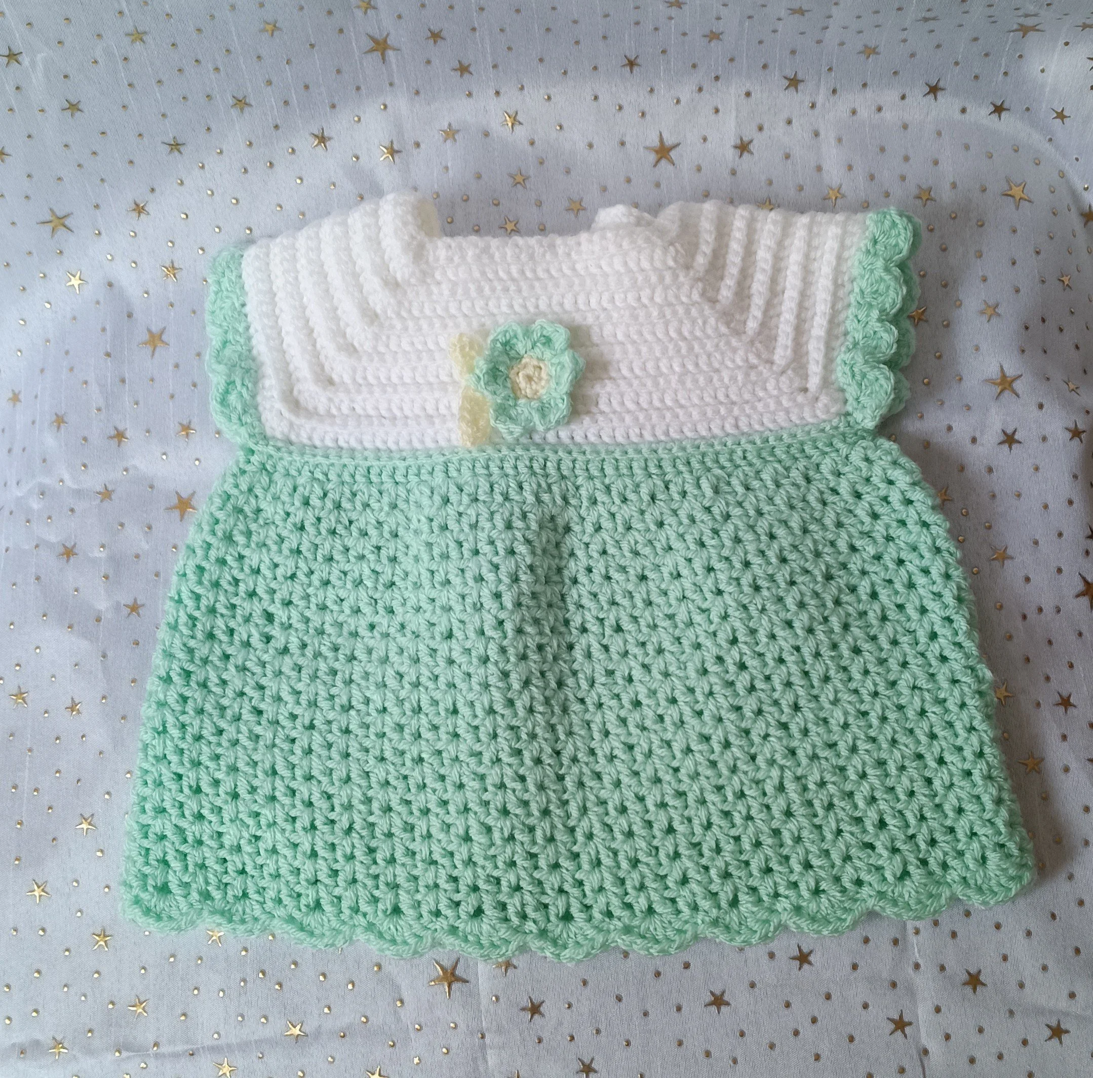 Handcrafted Crochet Dress (3-6 months)