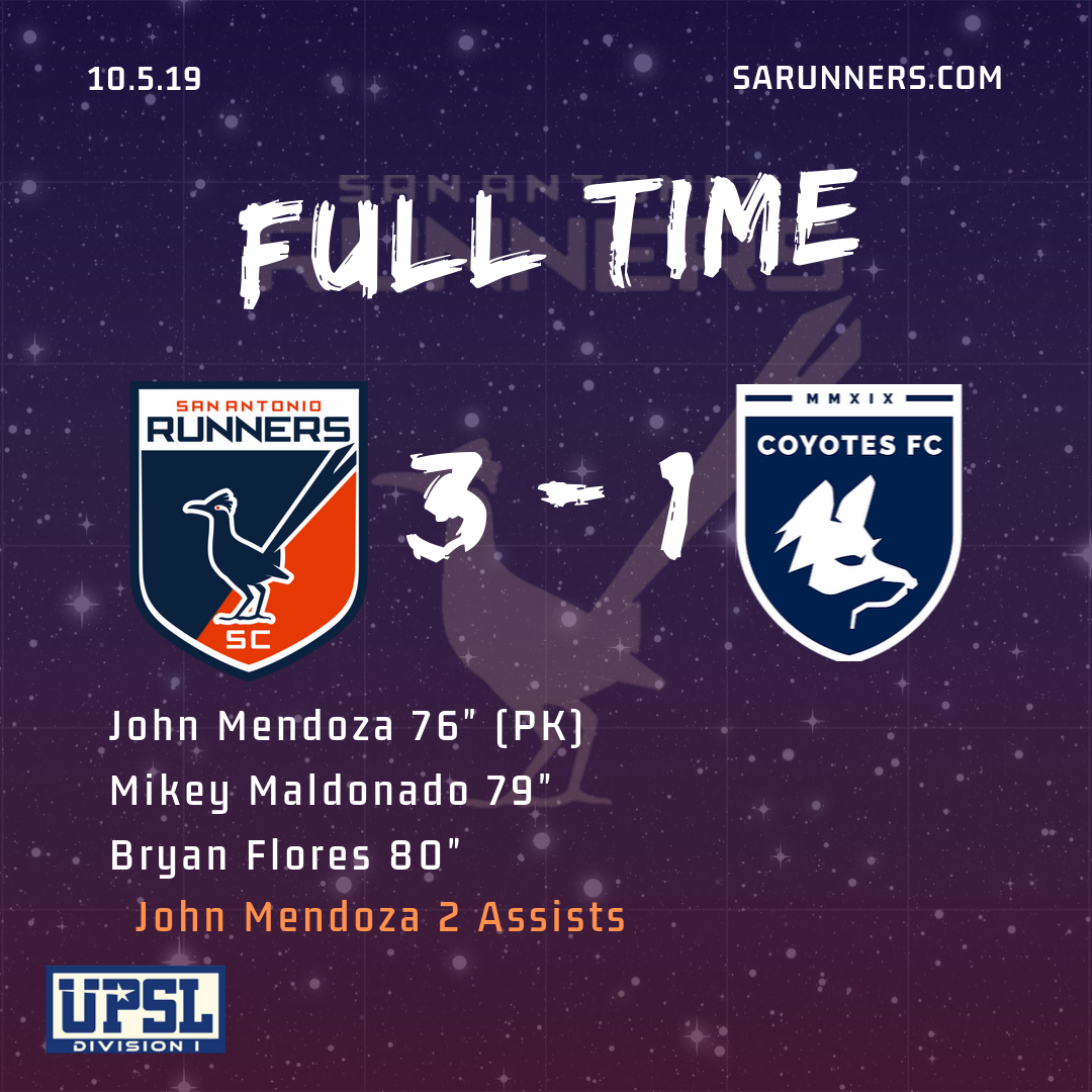 Runners beat Coyotes FC at home