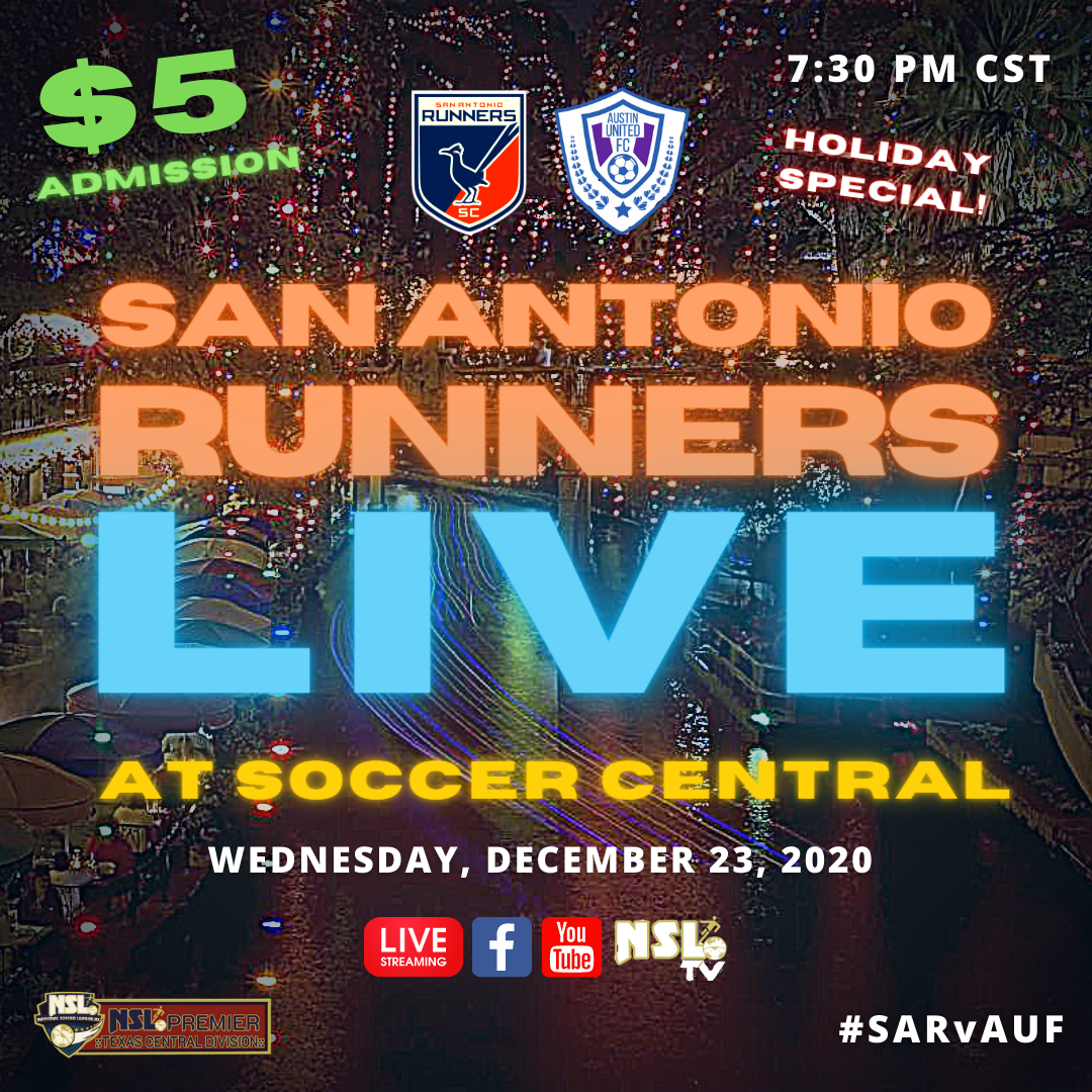 San Antonio Runners LIVE at Soccer Central 