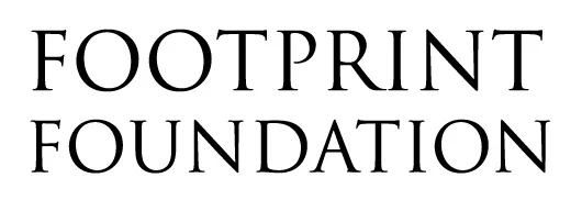 Logo with the text 'Footprint Foundation' in black font on a white background.