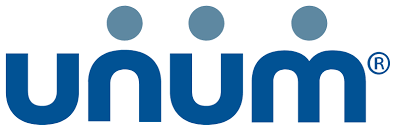Unum logo with blue text and circles above the letter 'u'.