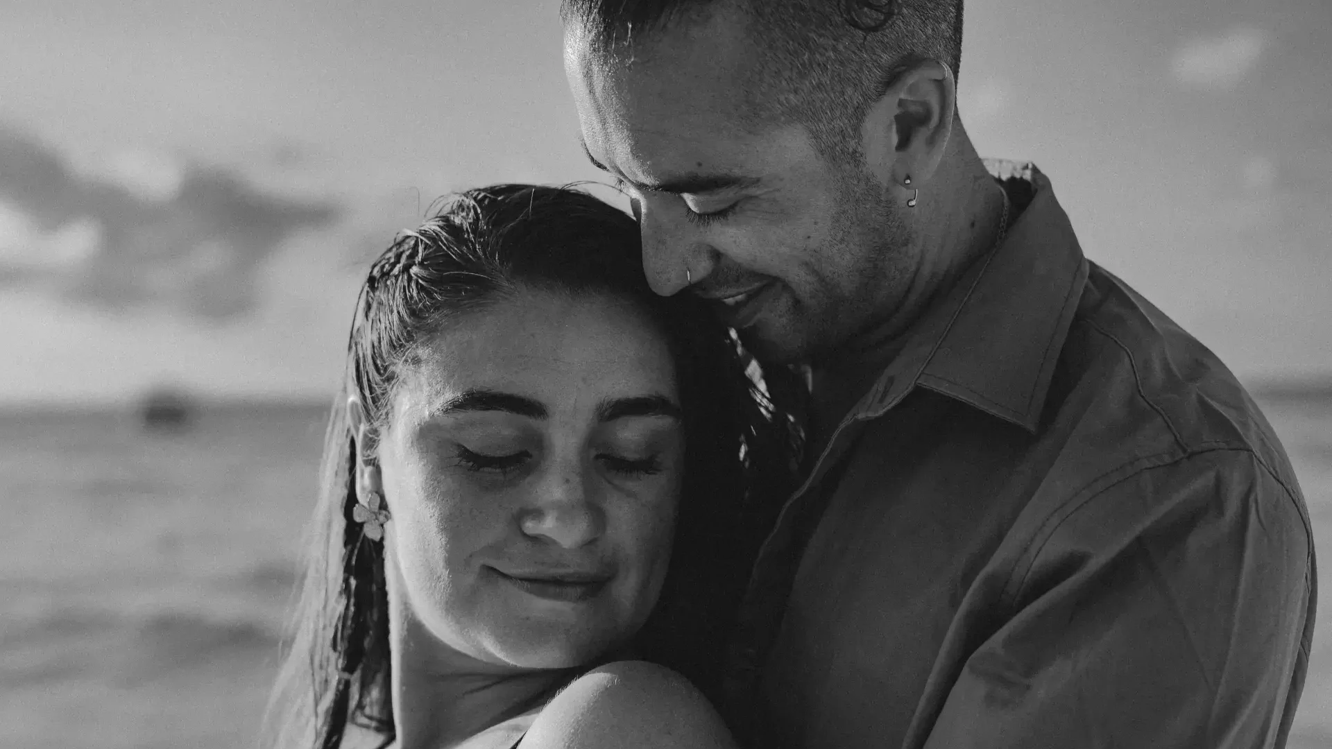 Documentary couple portrait in the Riviera Maya
