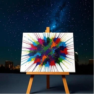 Paint and stars –for children and/or adults