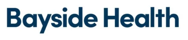 Bayside Health logo in blue text on a white background.