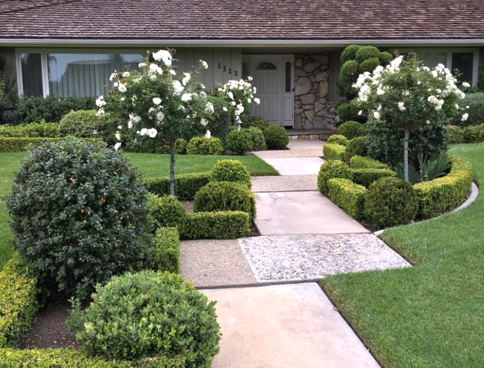 Traditional shades of green and white