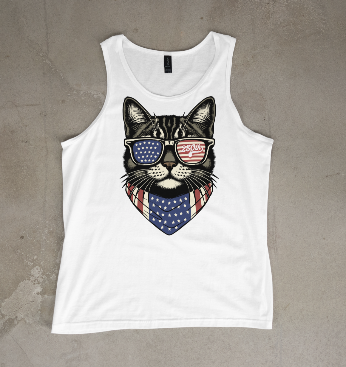 Cool Cat 250th Tank Top or T-Shirt