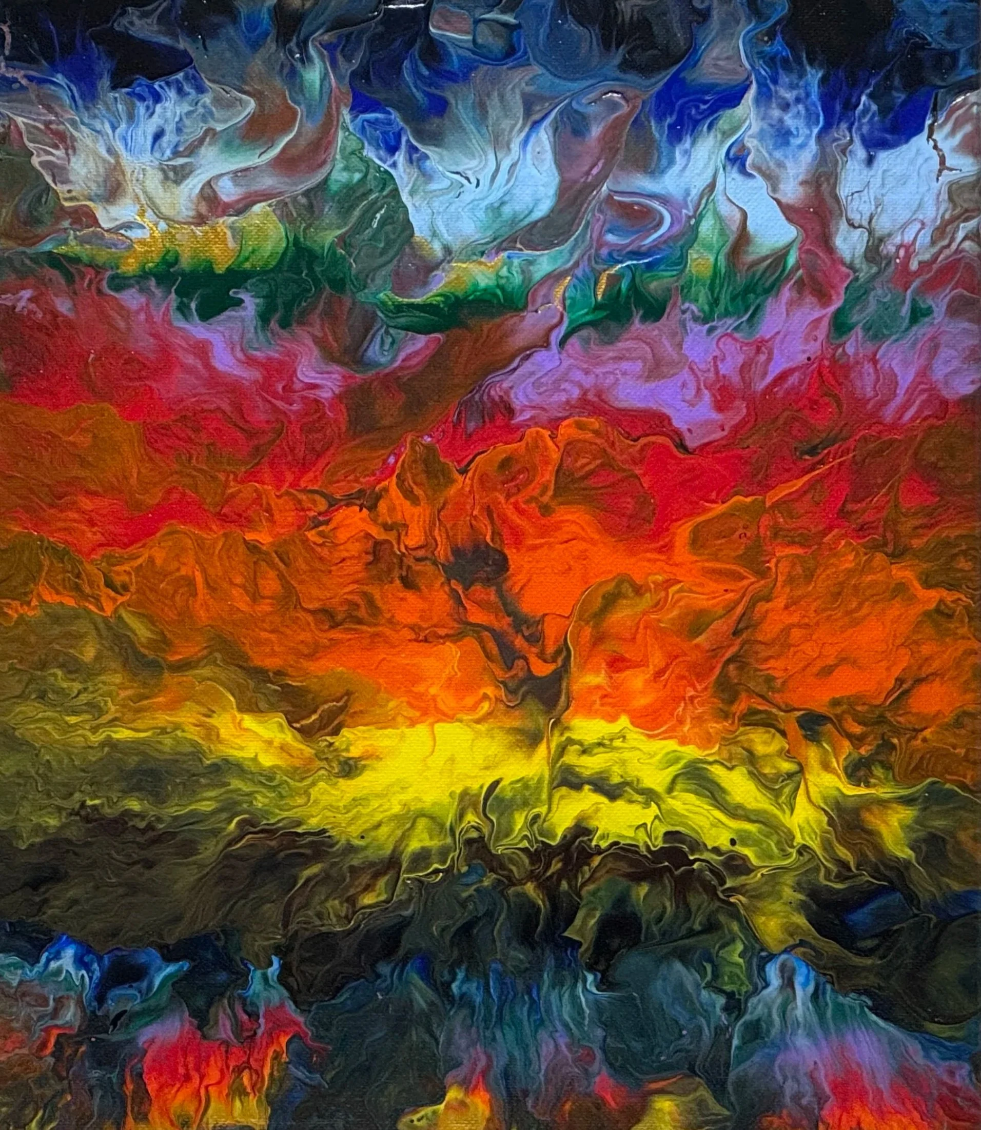 "Exploding Chakra" Art Print