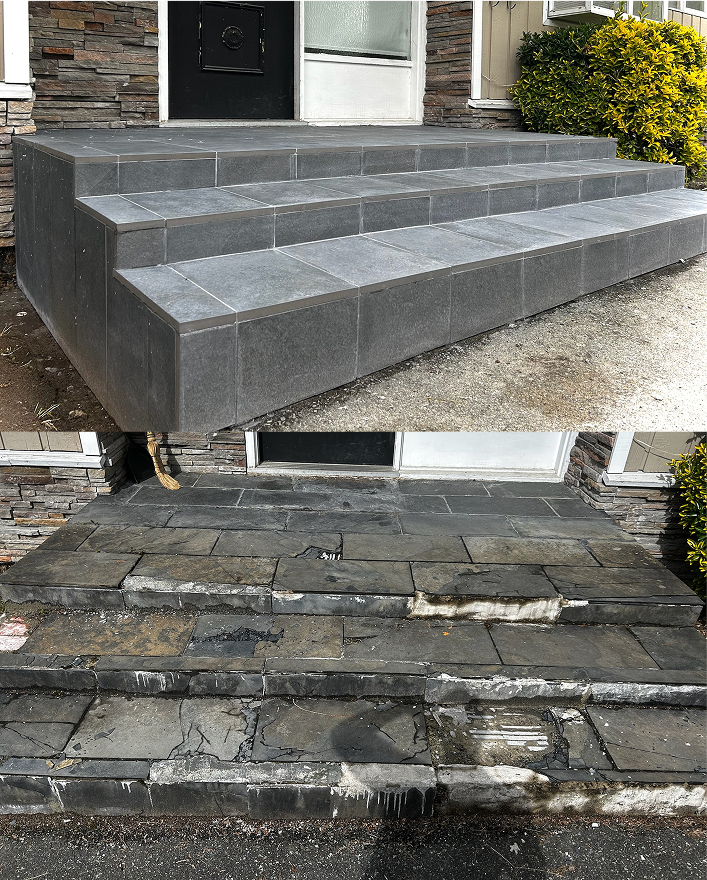 Front-porch-stair-tile-installation-services-vancouver