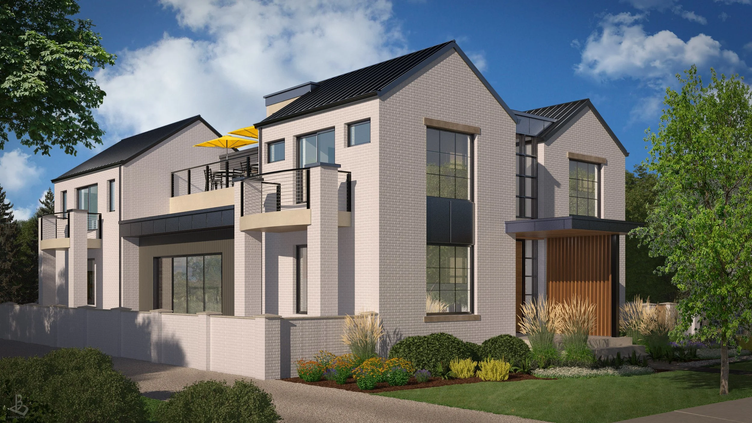 Exterior- Brown Development- Boulder Colorado- Left Hand Design Group