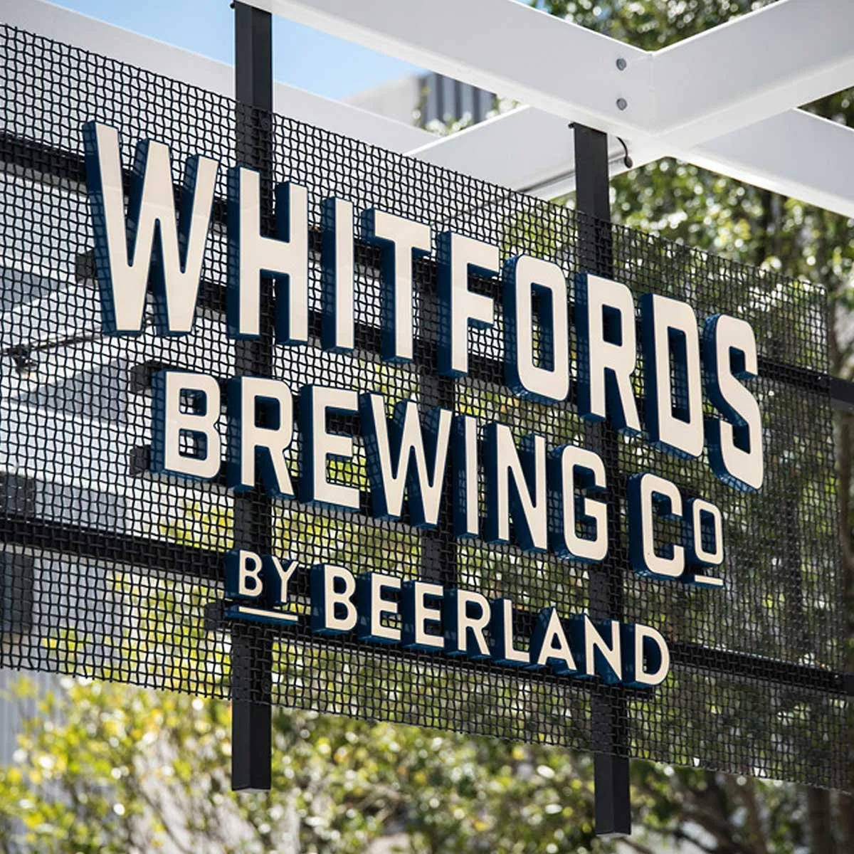 Our outdoor signage design created for Whitfords Brewing Co by Beerland