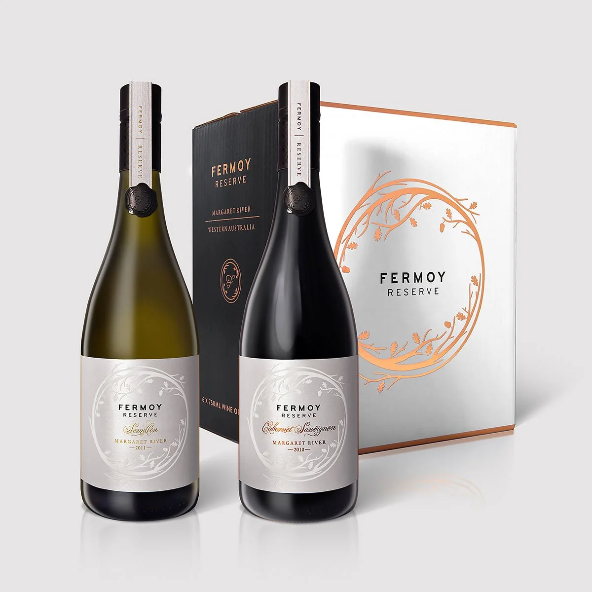 Our packaging design for Fermoy Reserve wines