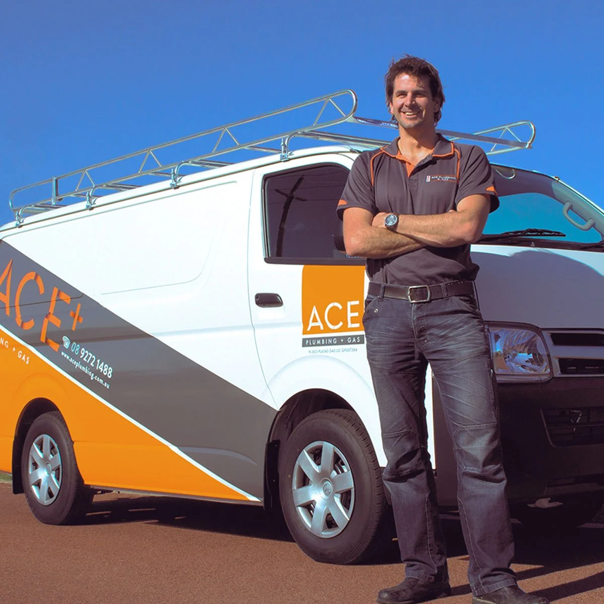 Our vehicle signage design for Ace Plumbing and Gas