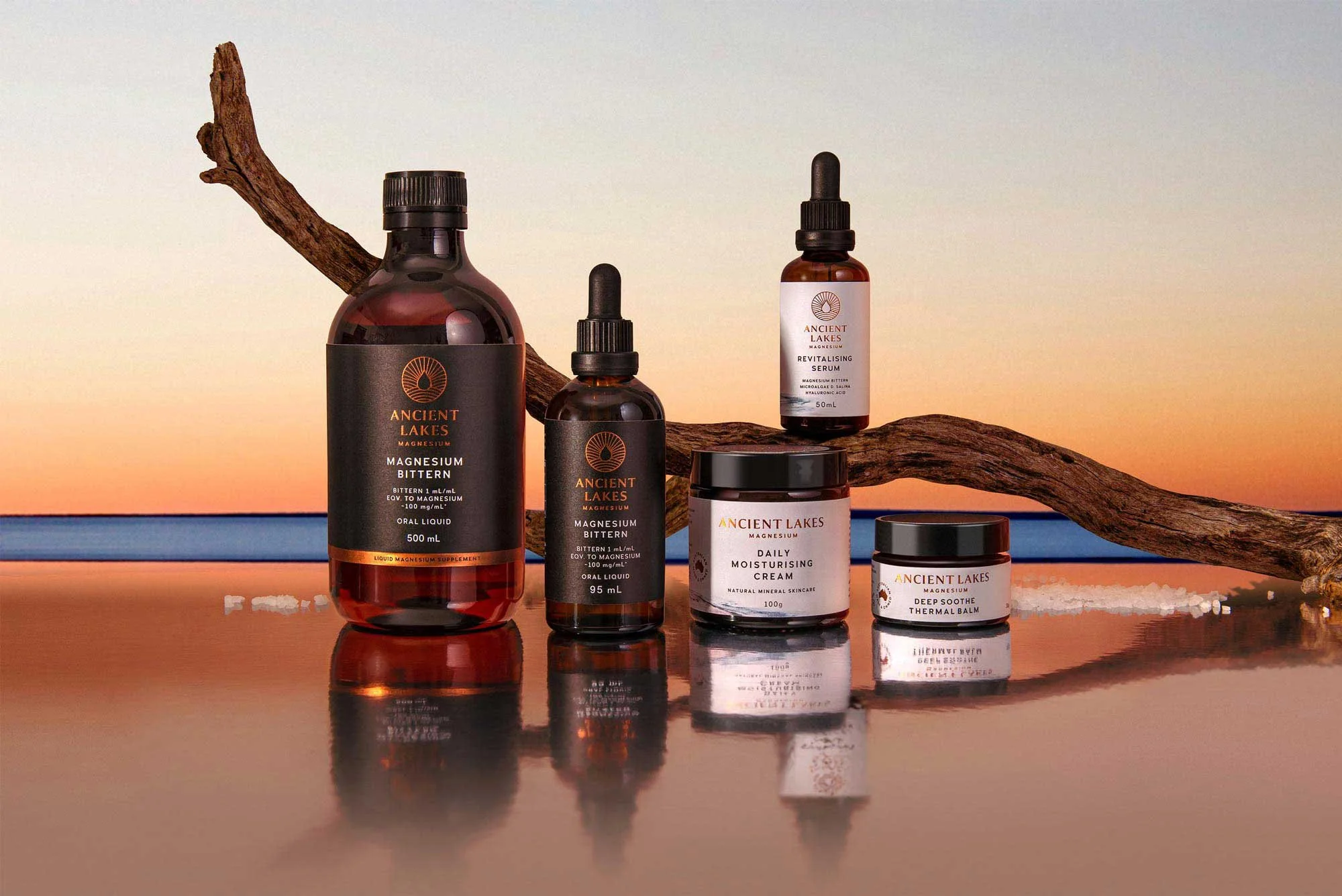 Our product photography services for Ancient Lakes was used as the creative concept for their product catalogues, website and more