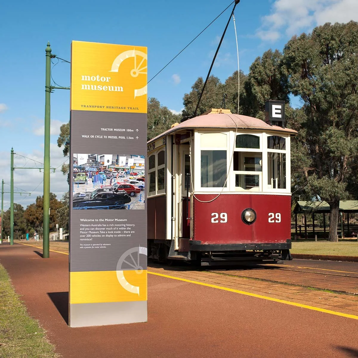 Our interpretive signage design for Whiteman Park, Perth