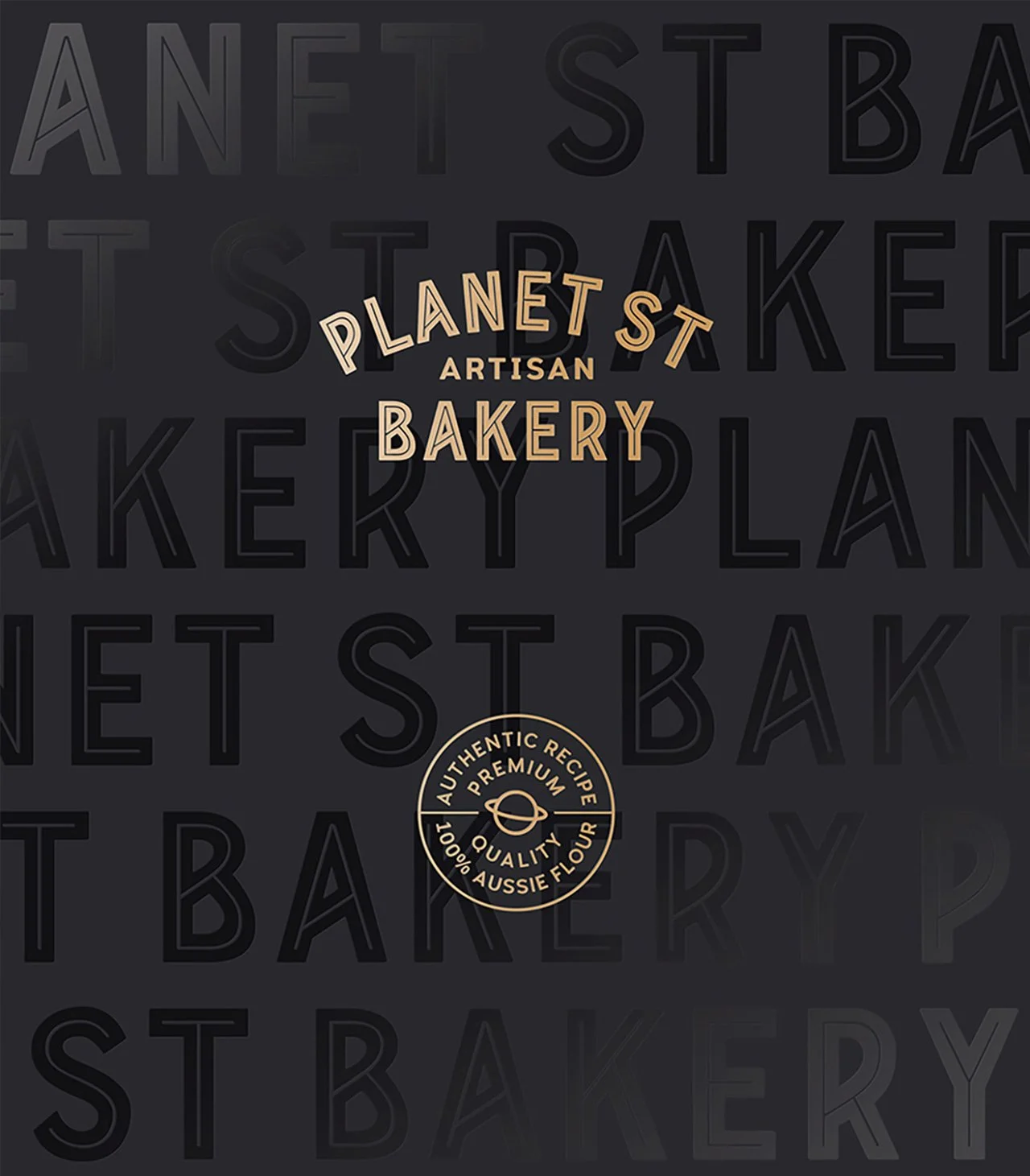 Our front cover book design for Planet Street Bakery's product catalogue