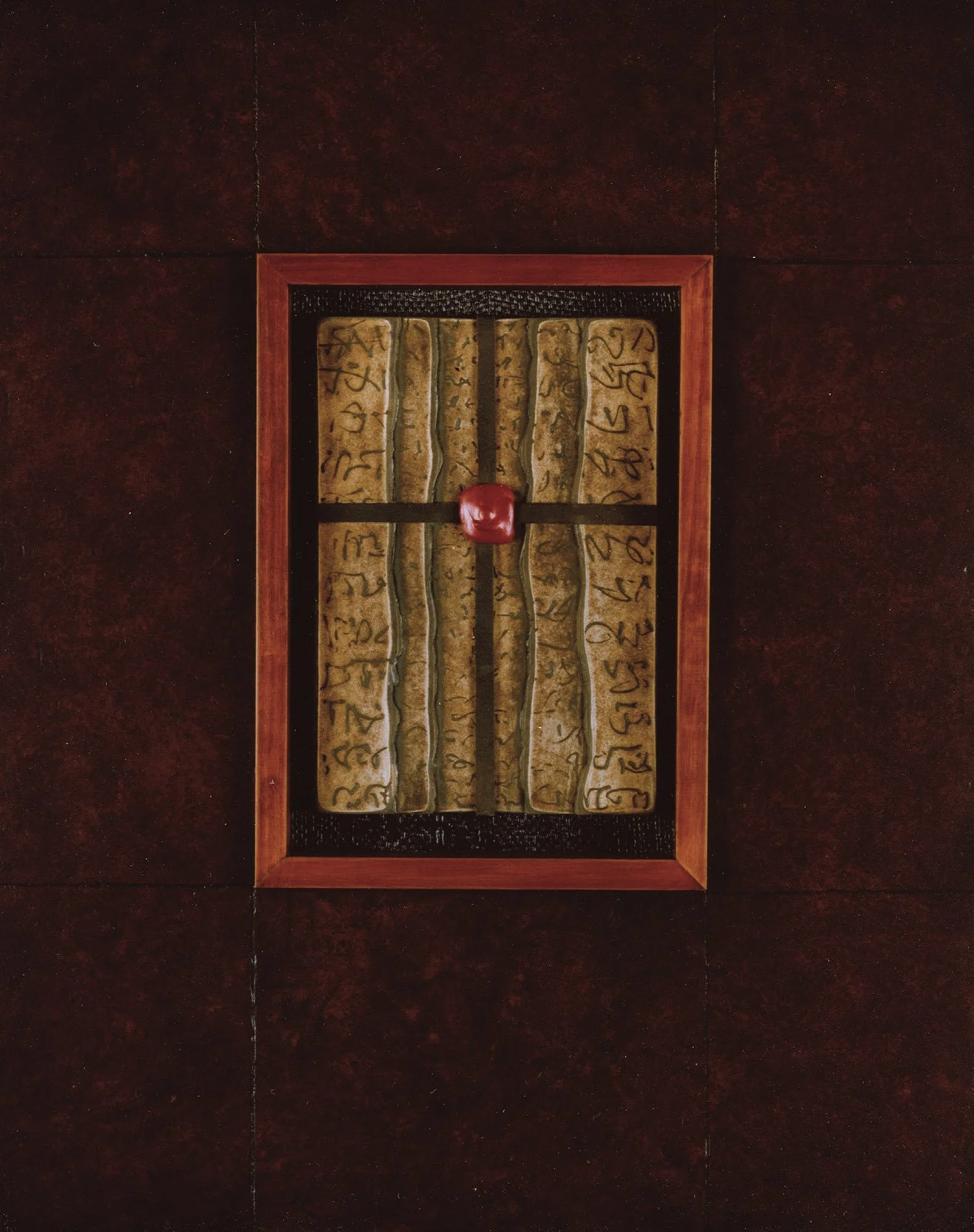 Codex I, 32 x 24 in., mixed media