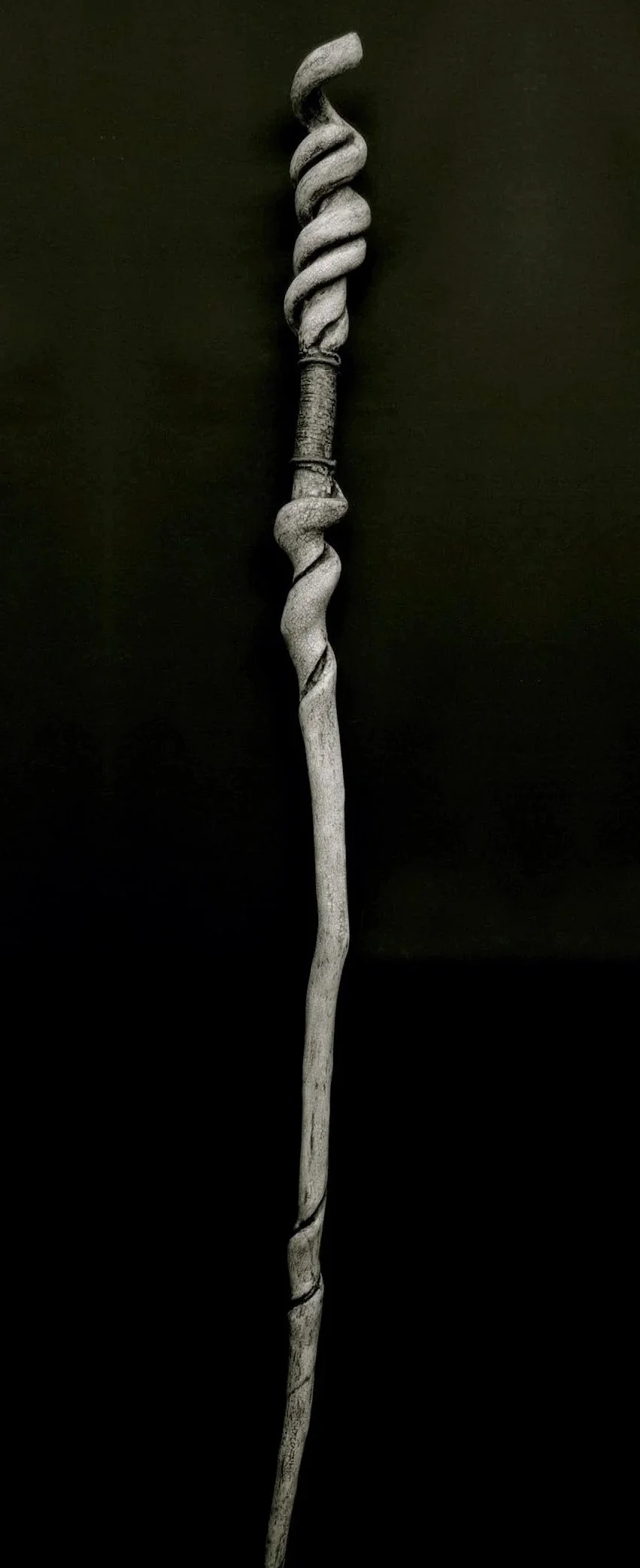 Pathing Stick #24, approximately 72",
mixed media on wood