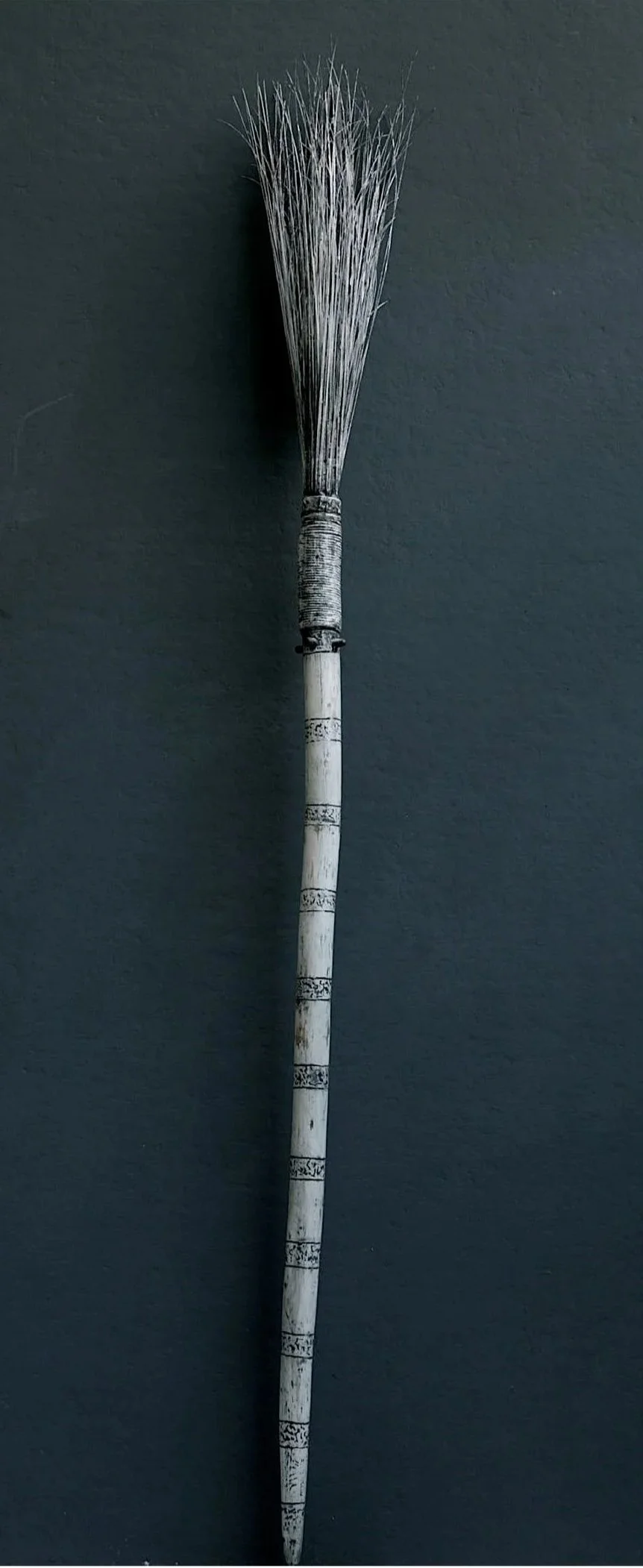 Pathing Stick #1, (detail) approximately 72",
mixed media on wood