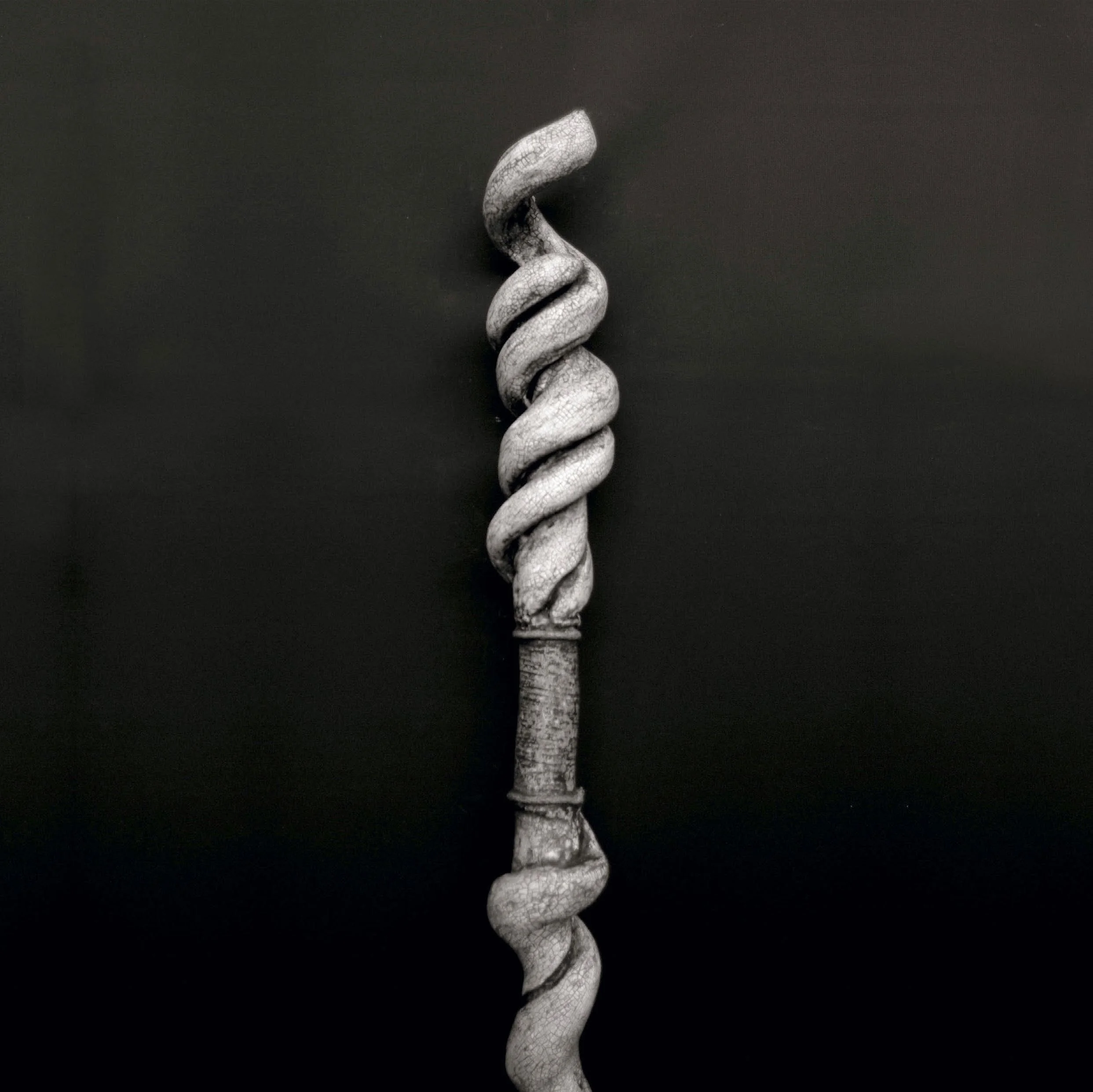 Pathing Stick #24, (detail) approximately 72",
mixed media on wood