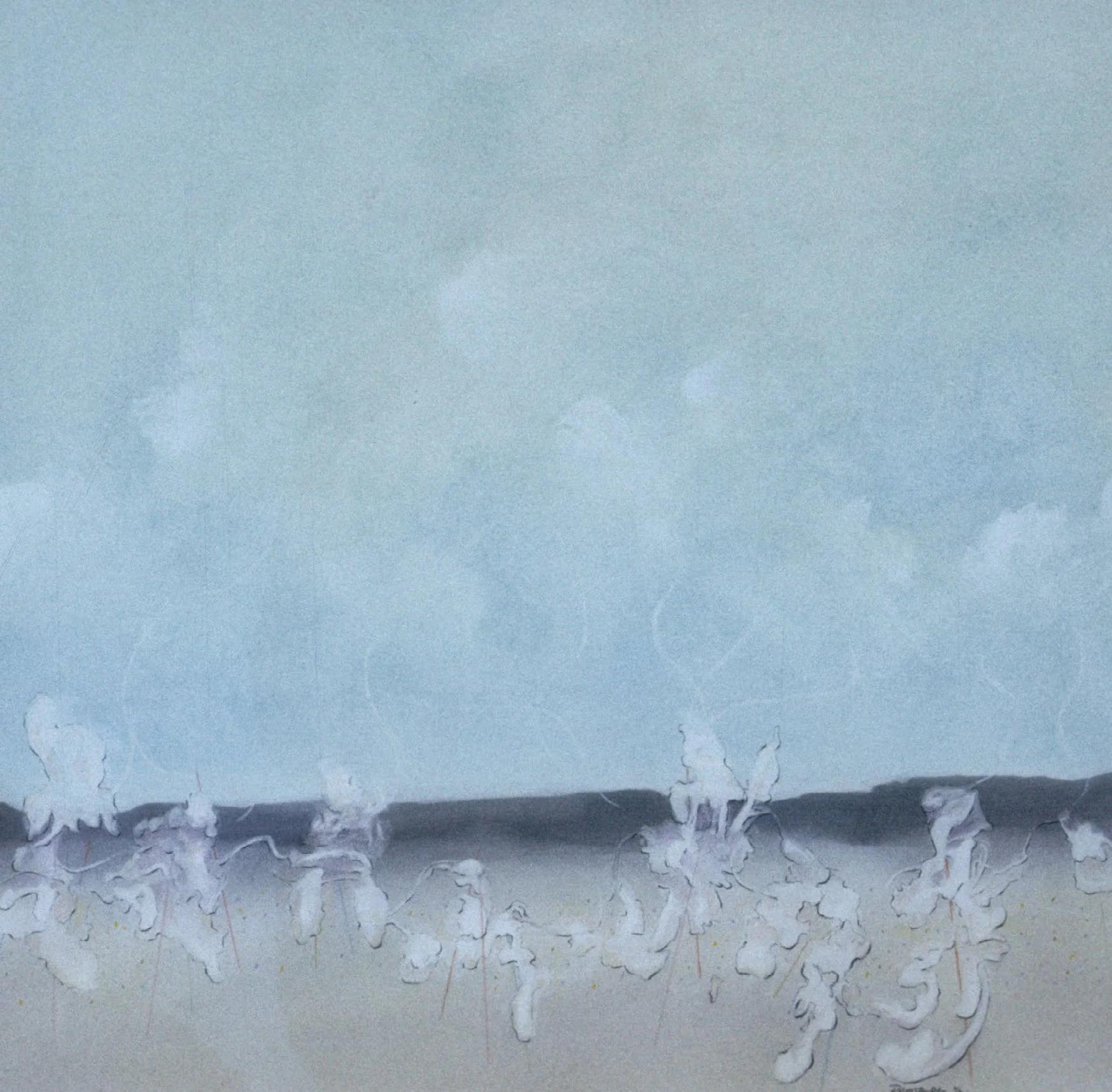 Dance, 20 x 22 in., powdered pigment on paper