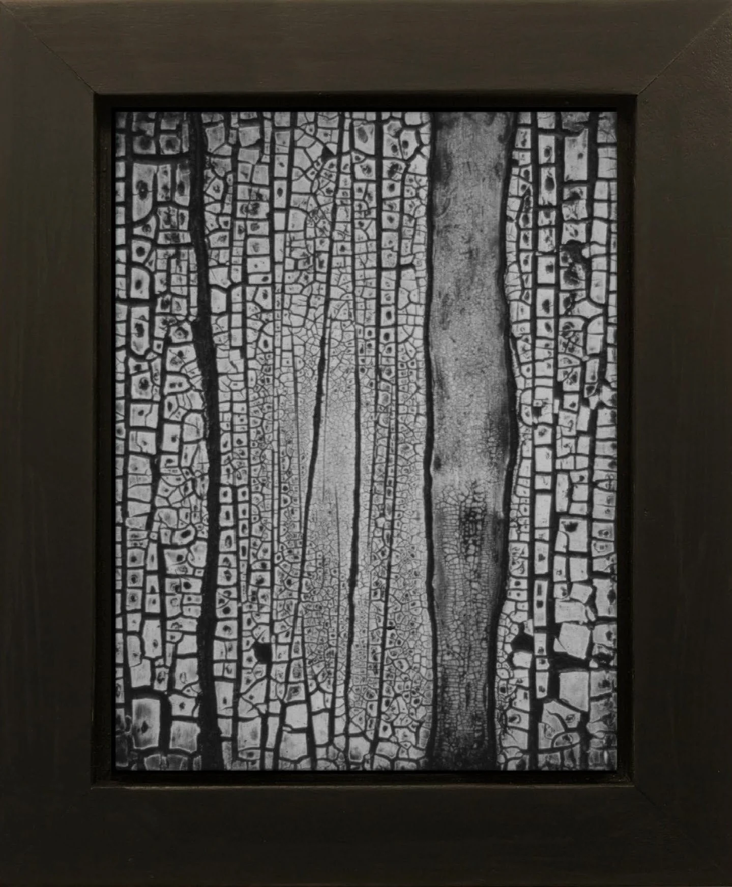 Icon of Nature #1, 14 x 11", mixed media on wood panel