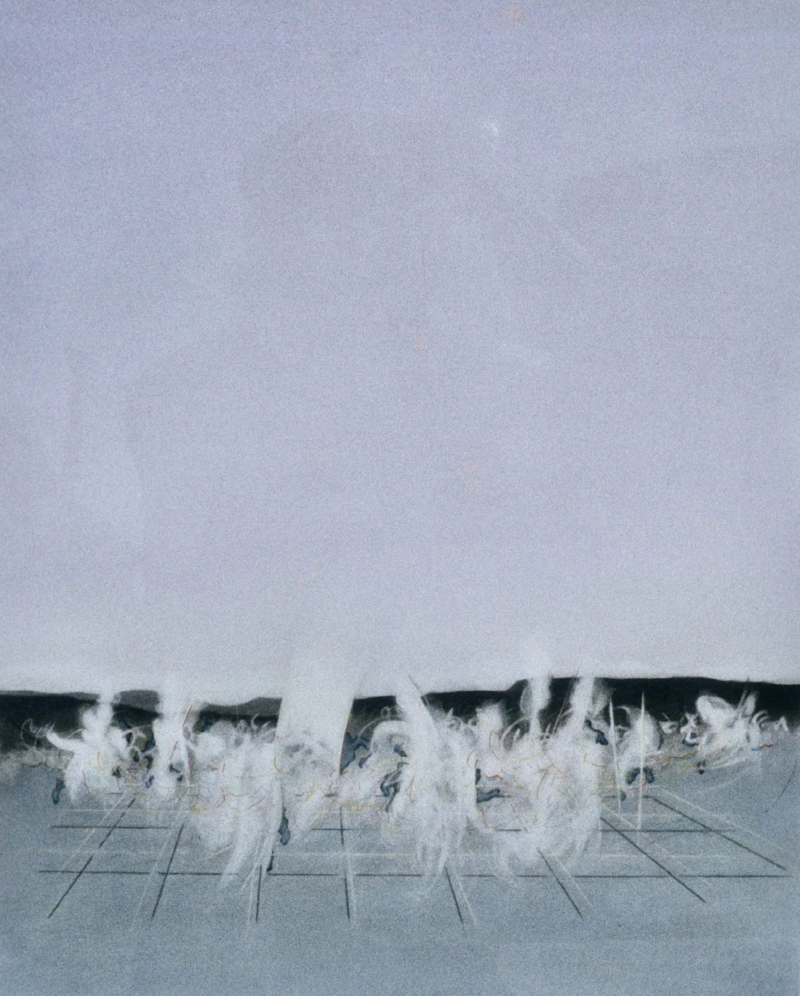 Night Dance, 22 x 18 in., powdered pigment on paper