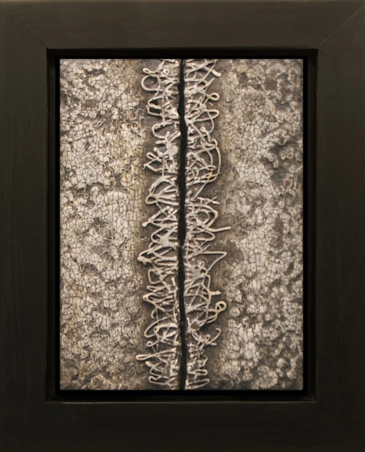 Icon of Nature #48, 14 x 11", mixed media on wood panel