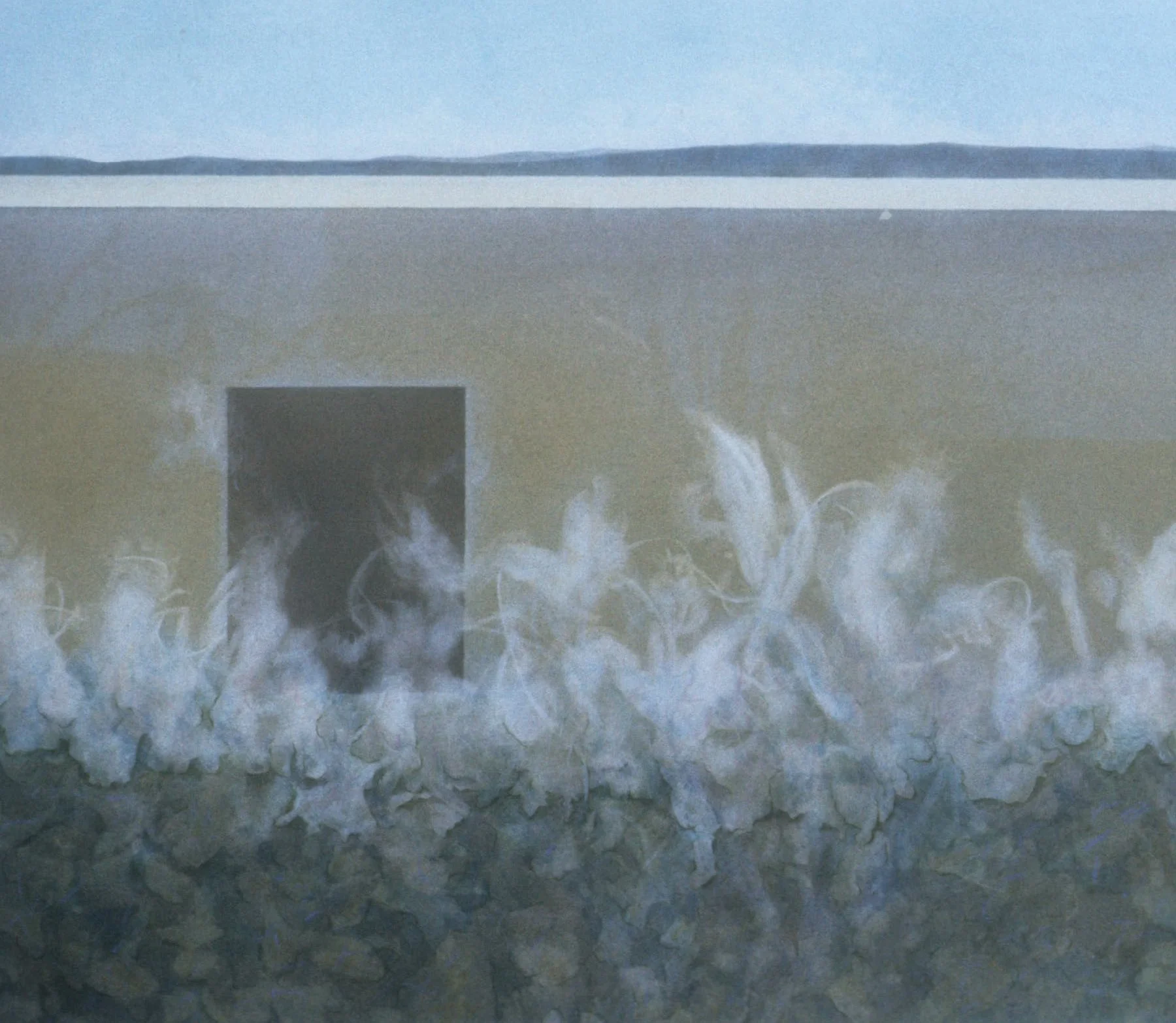 Portal, 18 x 22 in., powdered pigment on paper