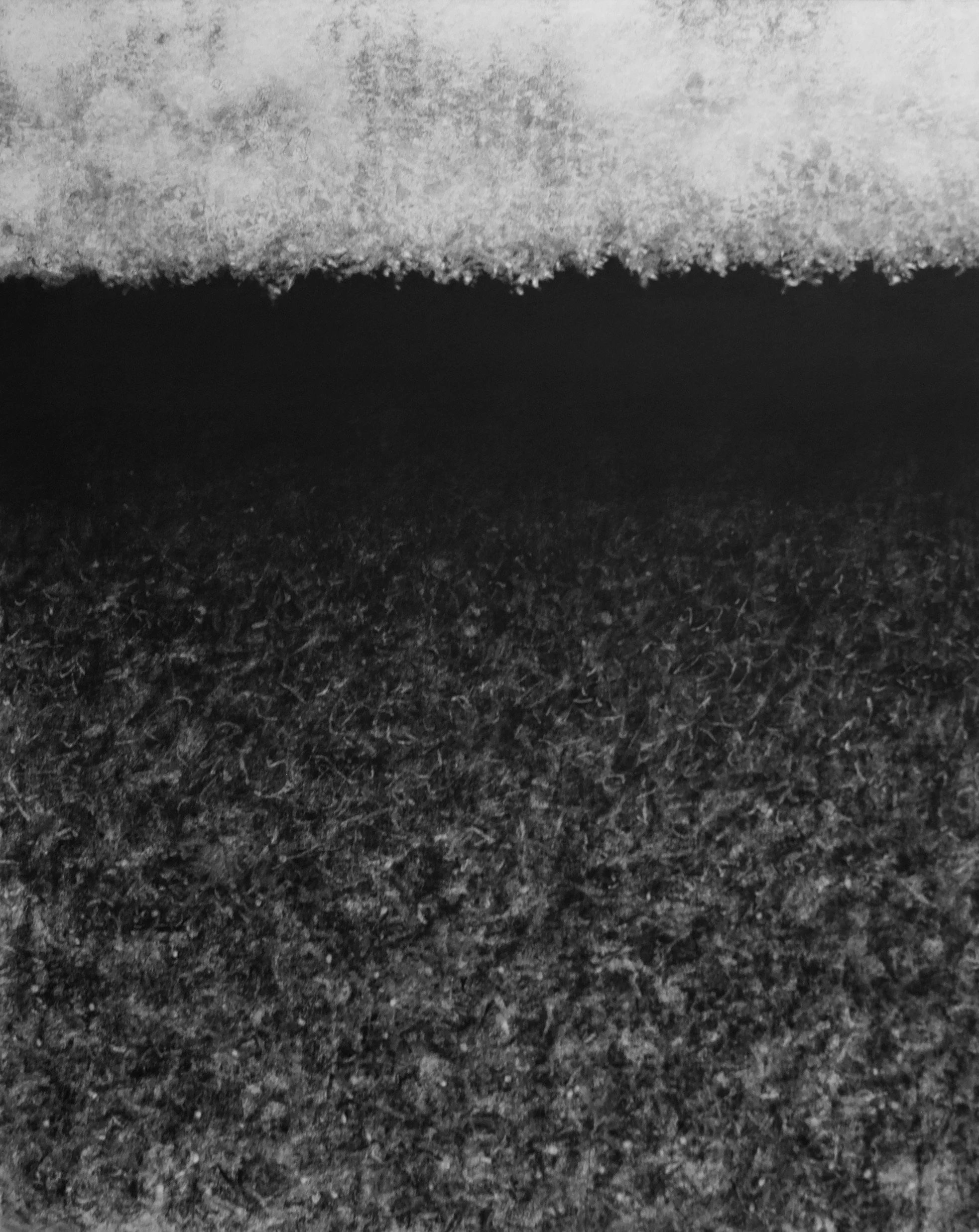 Ice Water I, 10" X 8" charcoal on paper