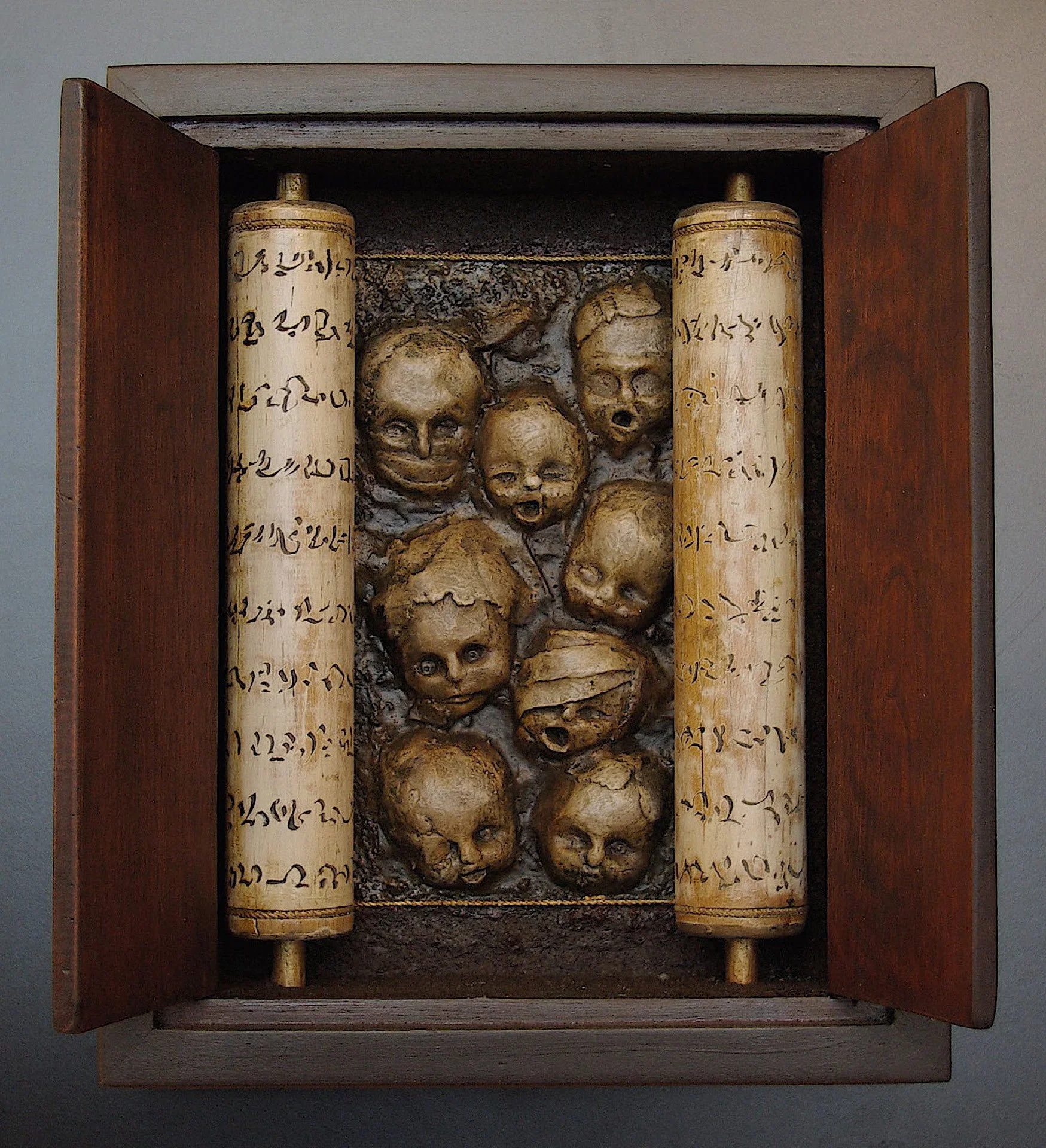 Ingress, 14 x 12 x 3 in., mixed media