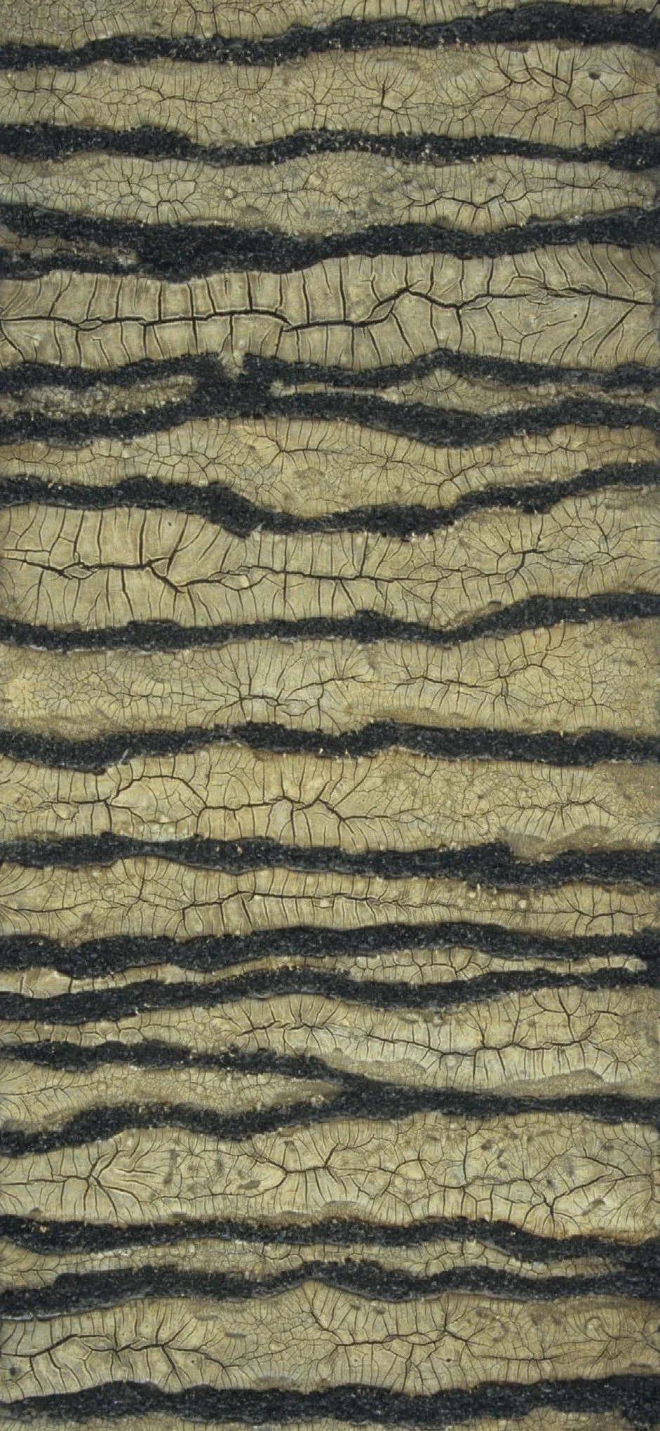 Strata, 18 x 9", mixed media