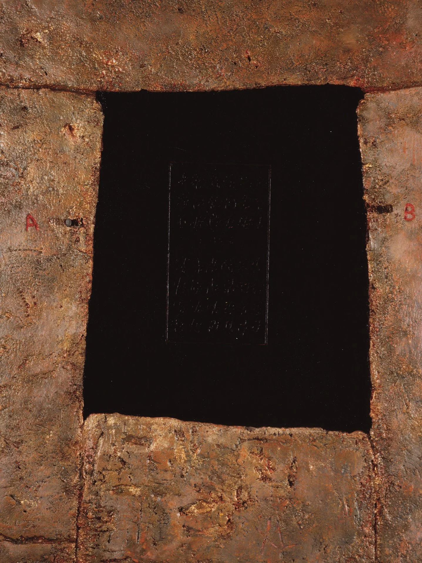 Threshold, 32 x 24 in., mixed media