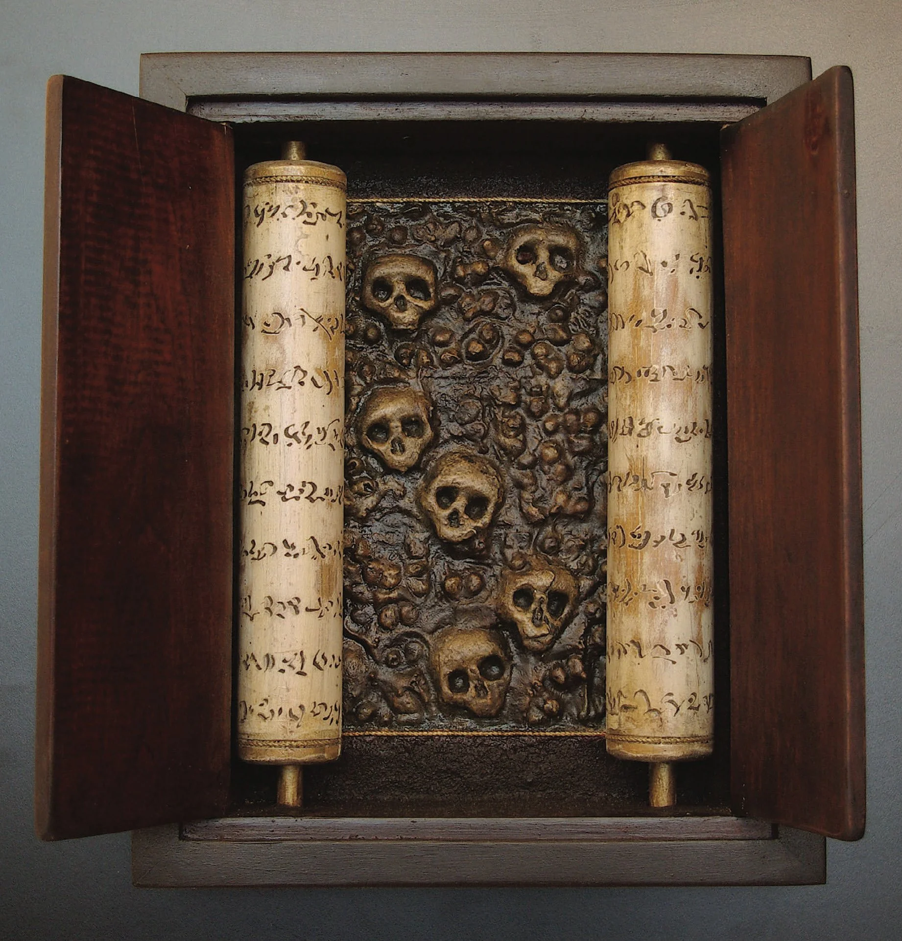 Egress, 14 x 12 x 3 in. mixed media