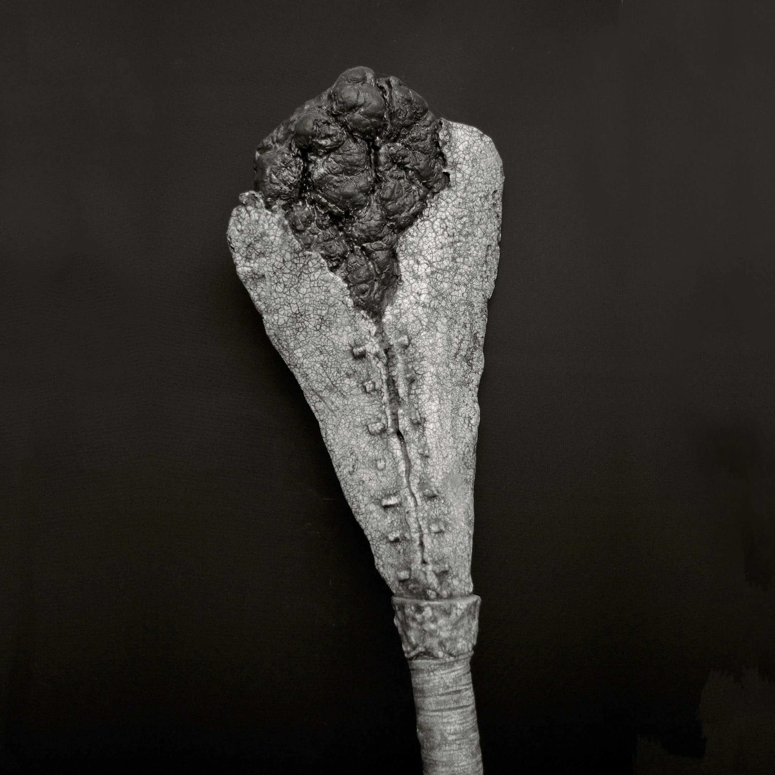 Pathing Stick #27, (detail) approximately 72",
mixed media on wood