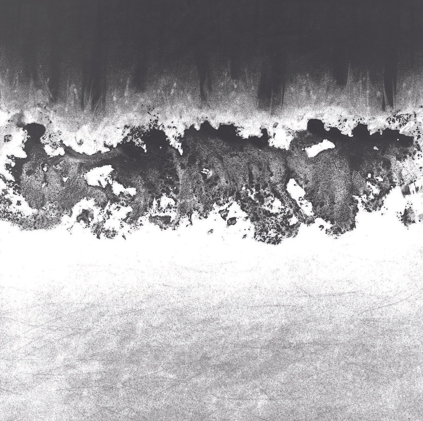 Frozen Stiff, 5" x 5"  charcoal on paper