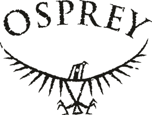 Osprey logo featuring an abstract depiction of an osprey bird with wings spread and the word 'Osprey' above.
