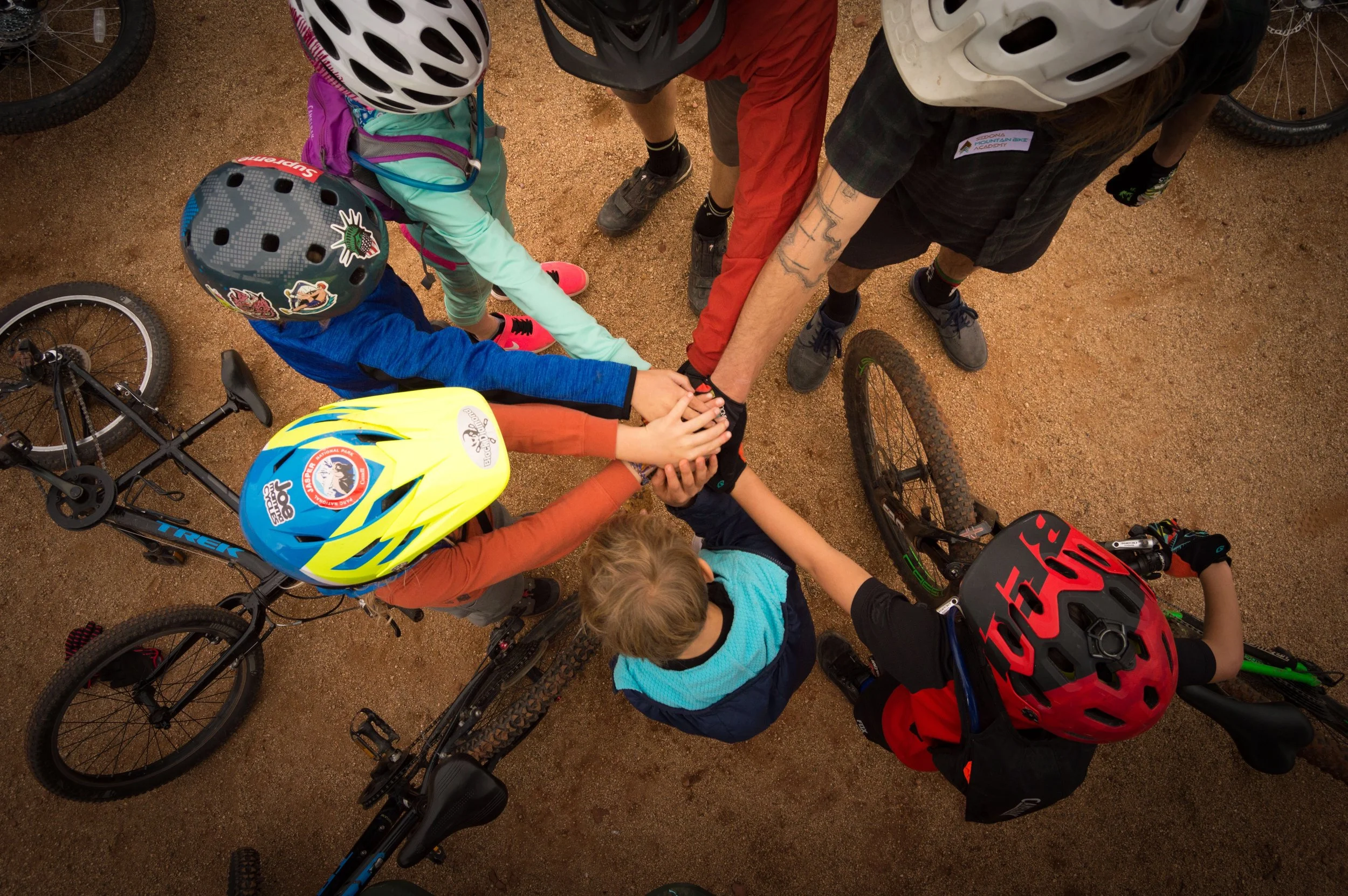 Sedona Mountain Bike Academy, Team work and fun on display here at the Sedona MTB Festival Mini Clinic,