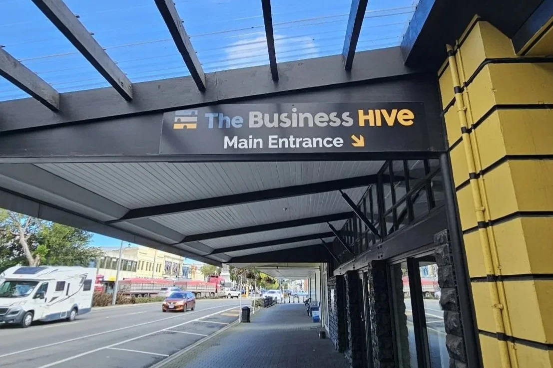 Design, print and installation of under-verandah signs 