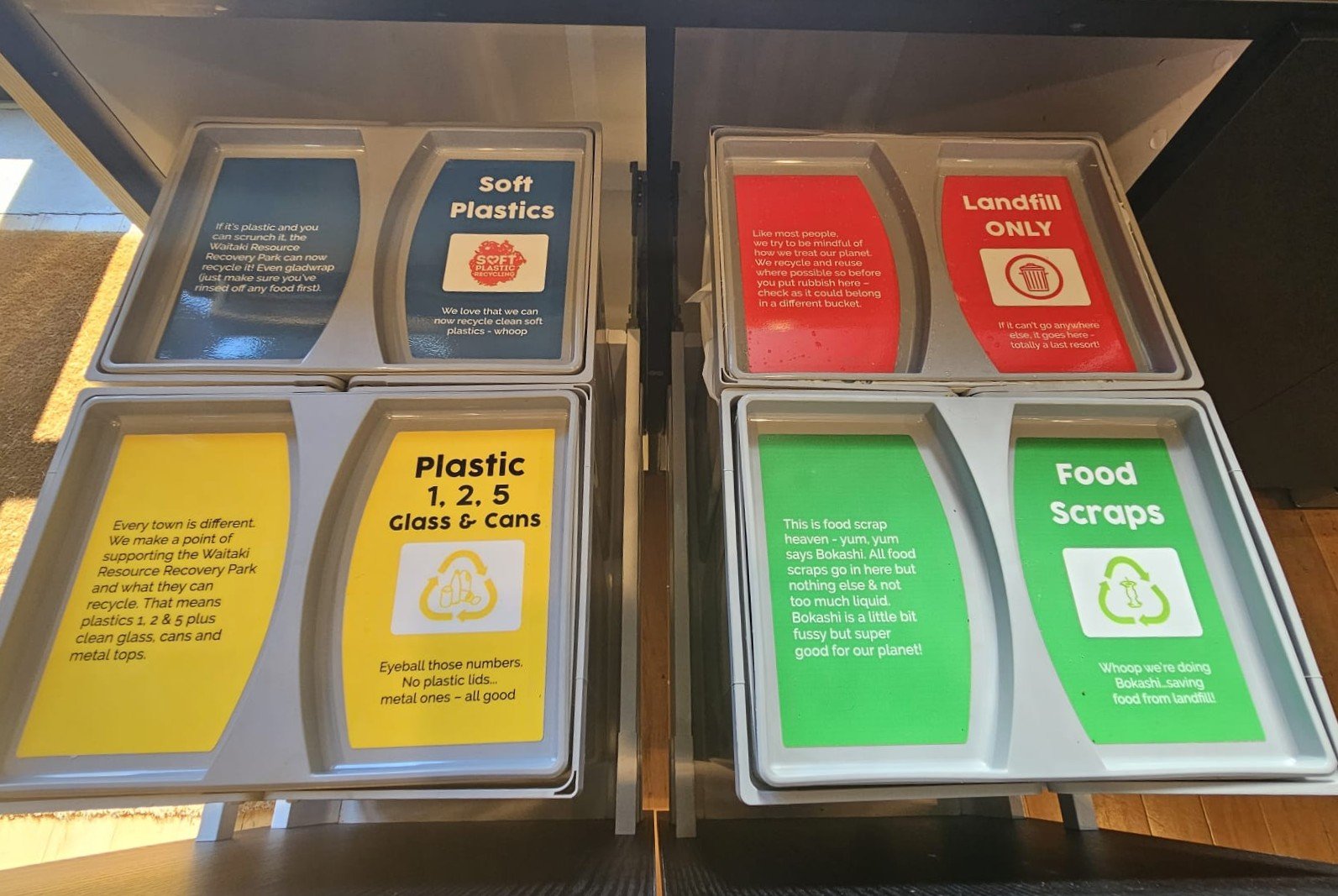 Custom bin vinyl print decals