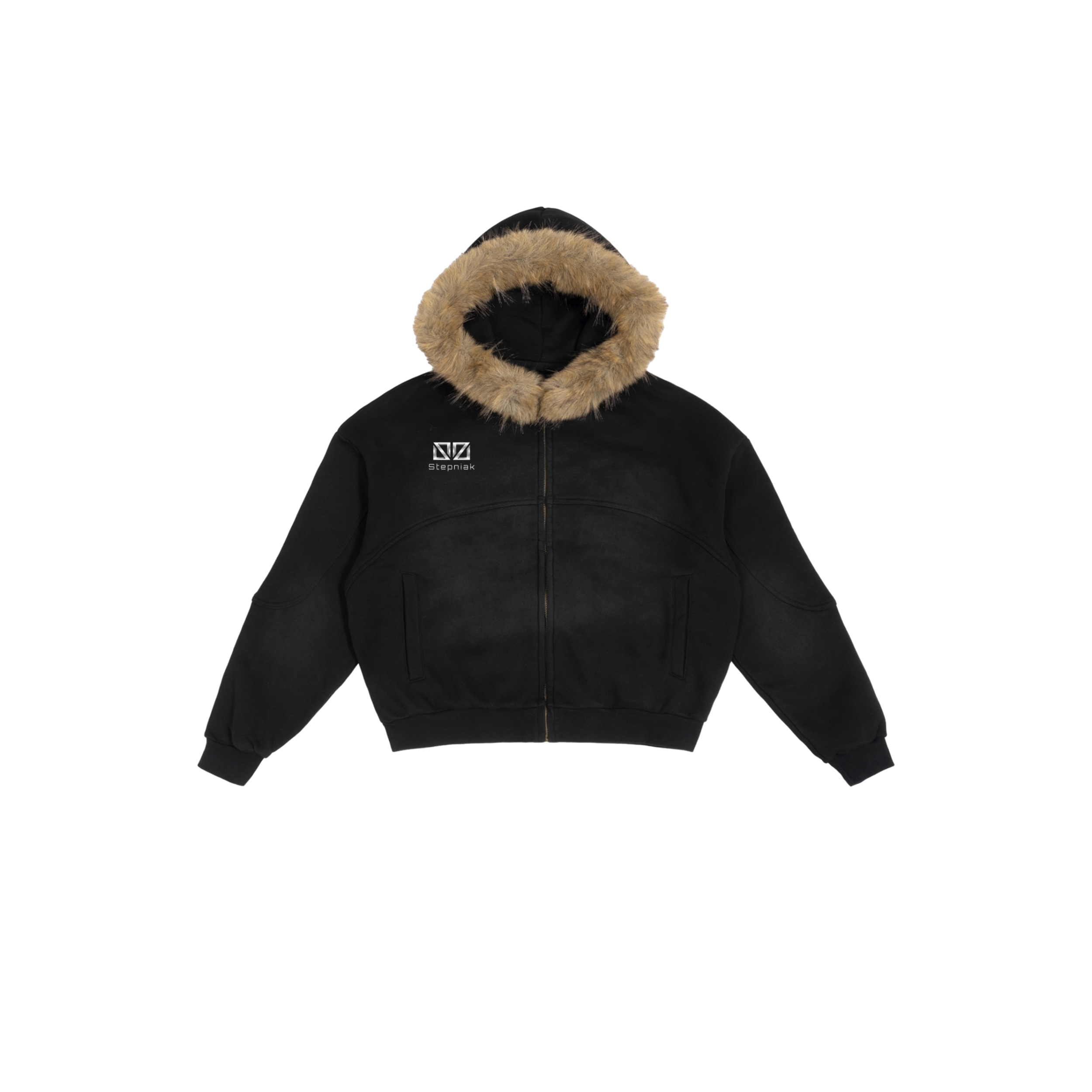 [PRE-ORDER] Removable fur zip-up hoodie